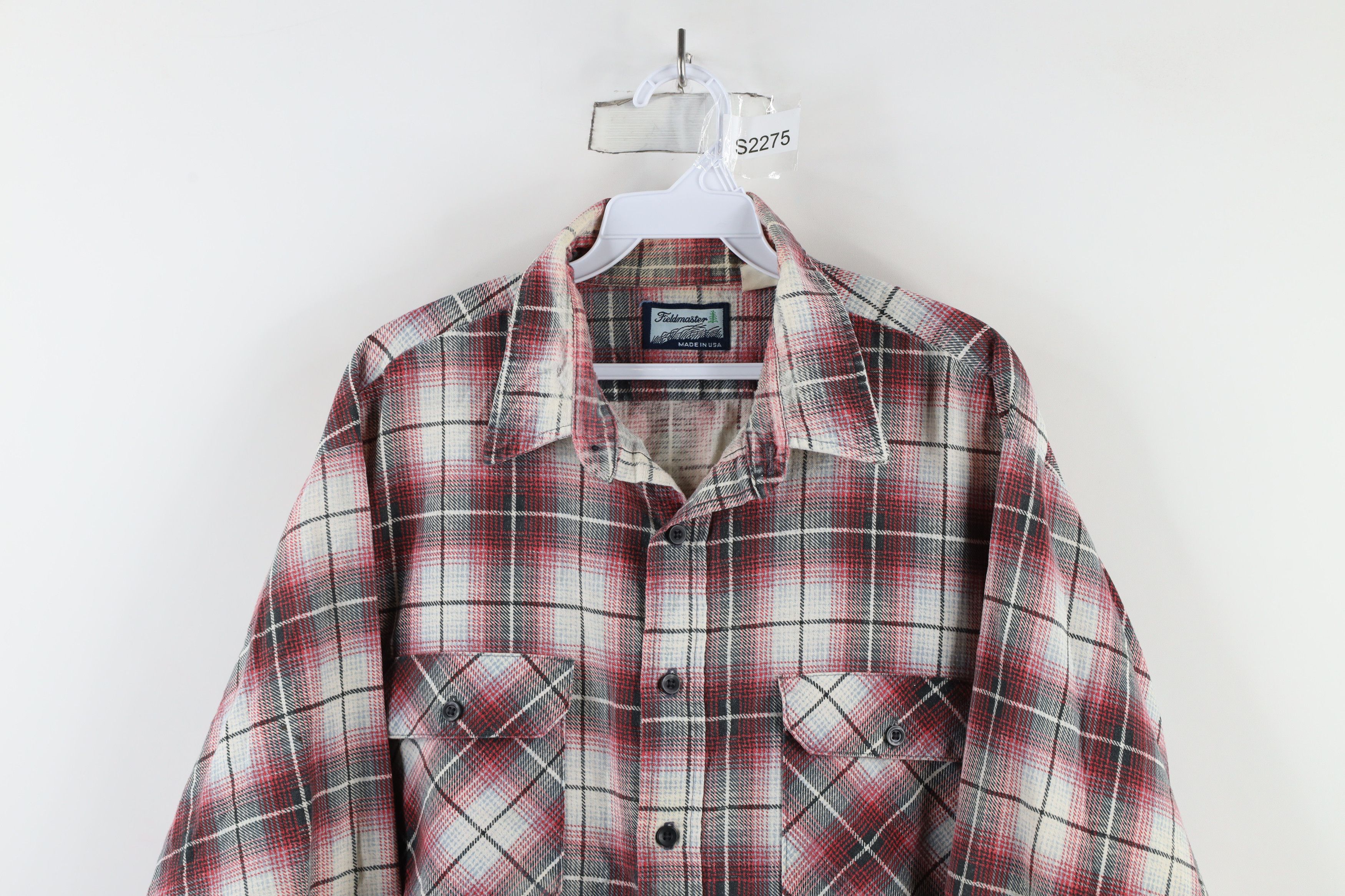 Vintage Vintage 90s Streetwear Collared Button Shirt Plaid USA Size US XXL / EU 58 / 5 - 2 Thumbnail