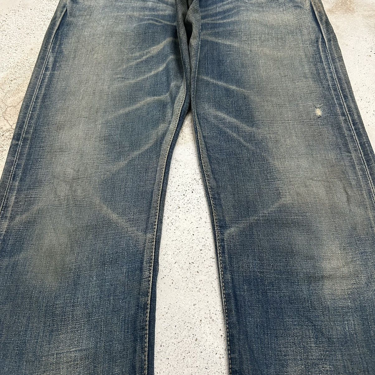 Edwin Vintage Edwin Selvedge Mud Washed Clawn Marks Size US 33 - 7 Thumbnail