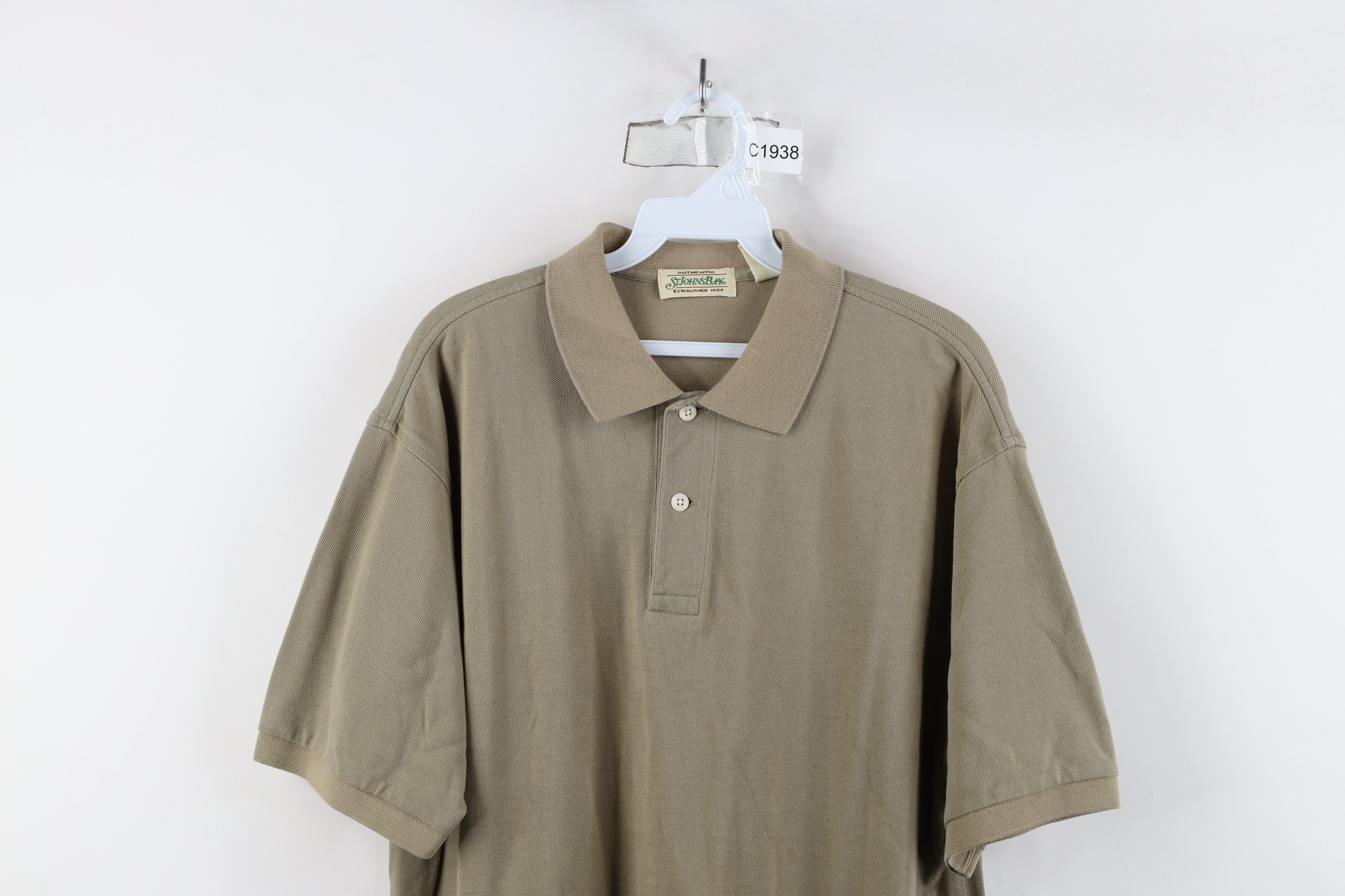 Vintage Vintage 90s Streetwear Blank Knit Collared Golf Polo Shirt Size US L / EU 52-54 / 3 - 2 Thumbnail