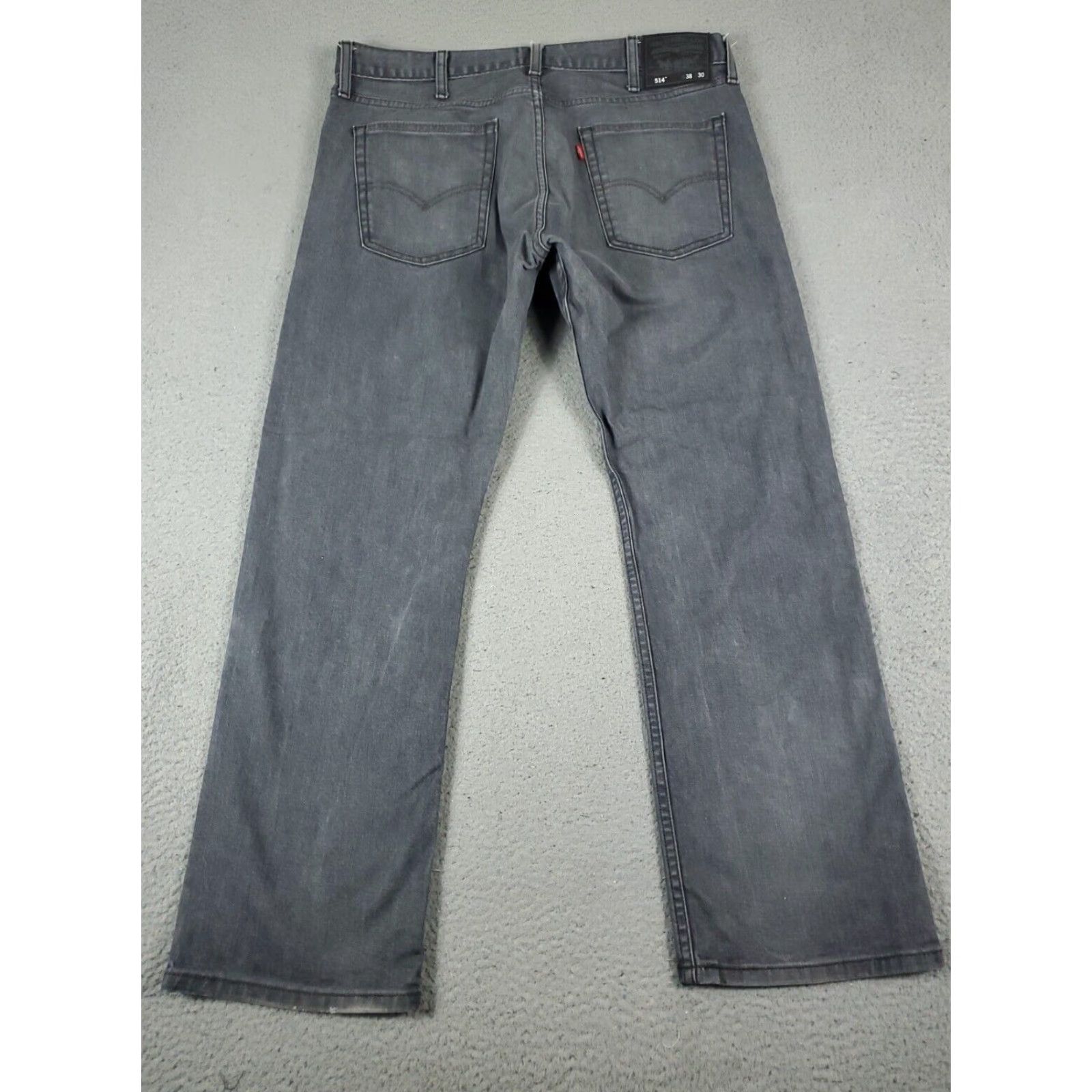 Levi's Mens Levis 514 Slim Gray Jeans 38x30 Extra Large XL Straight Leg Size US 38 / EU 54 - 6 Thumbnail