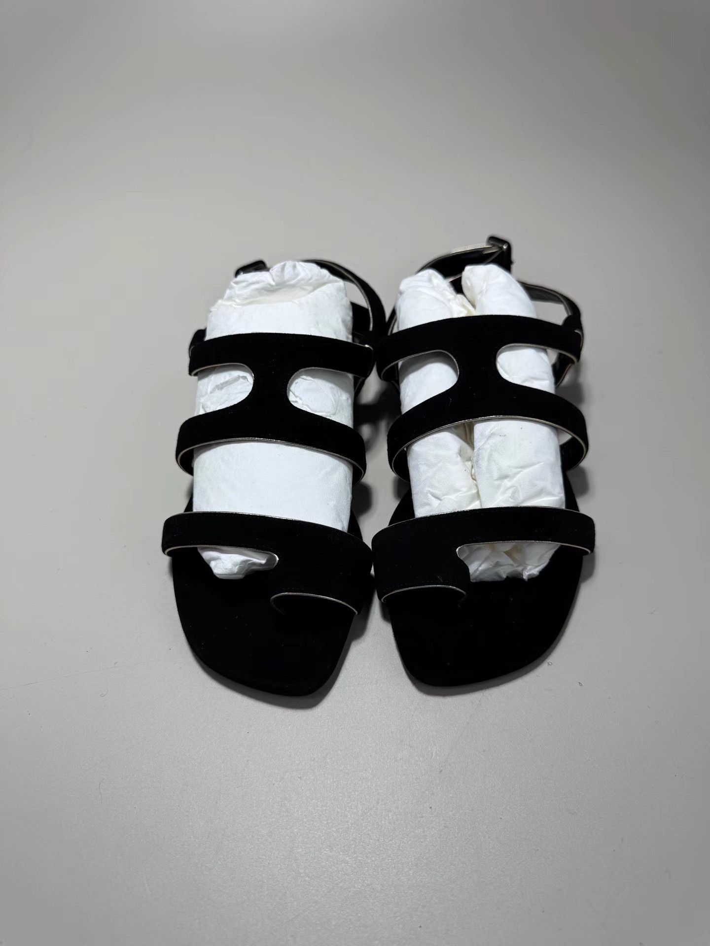 Hermes HERMES Black Sandals Size US 6 / IT 36 - 2 Thumbnail