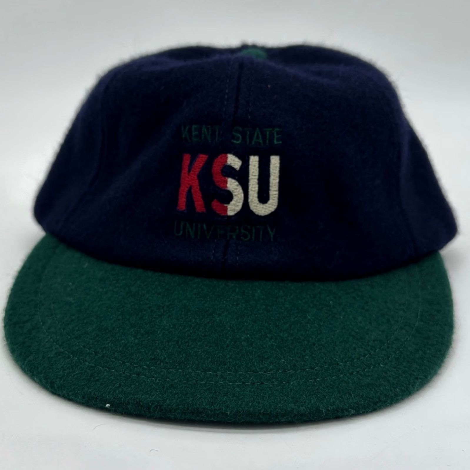 Vintage VINTAGE Harpurs Kent State University Wool Hats Mens OSFA Blue Strap Back Harpurs NEW Size ONE SIZE - 2 Thumbnail