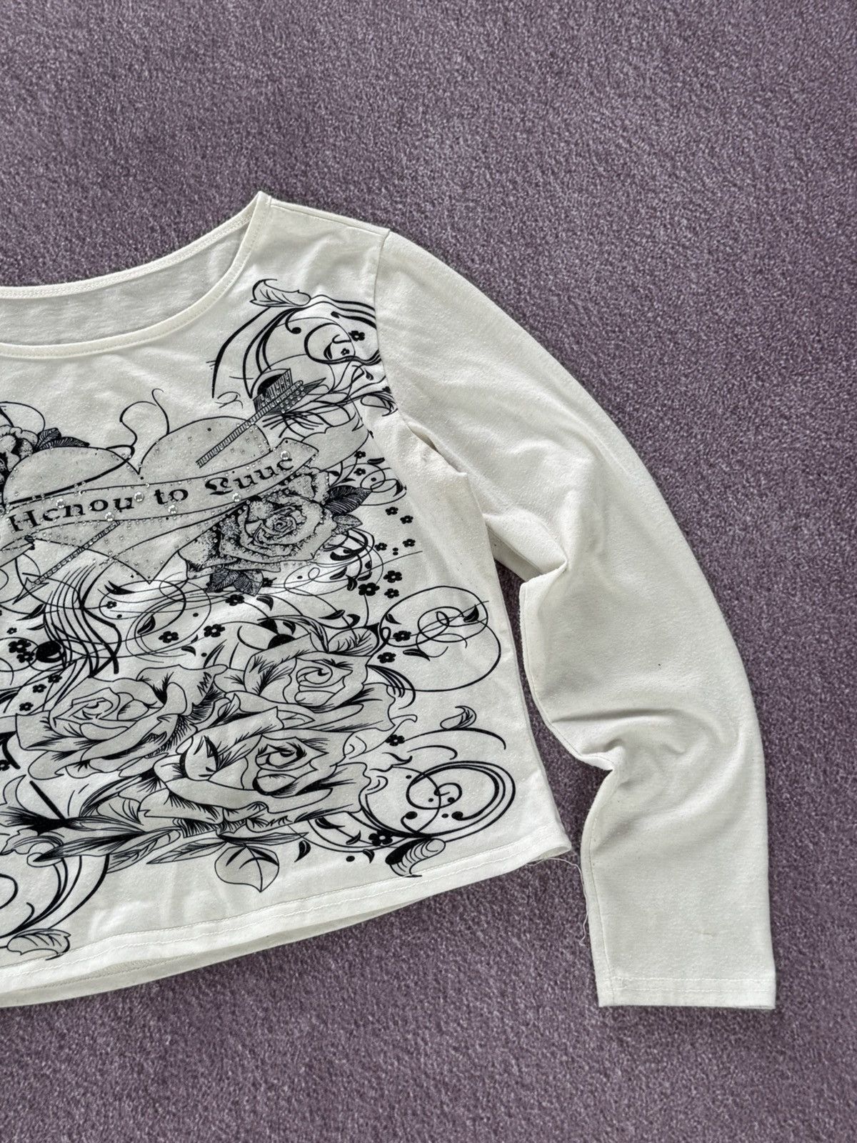 Hysteric Glamour Vintage Y2K Aesthetic Gothic 00s Long Sleeve T-Shirt Size M / US 6-8 / IT 42-44 - 5 Thumbnail