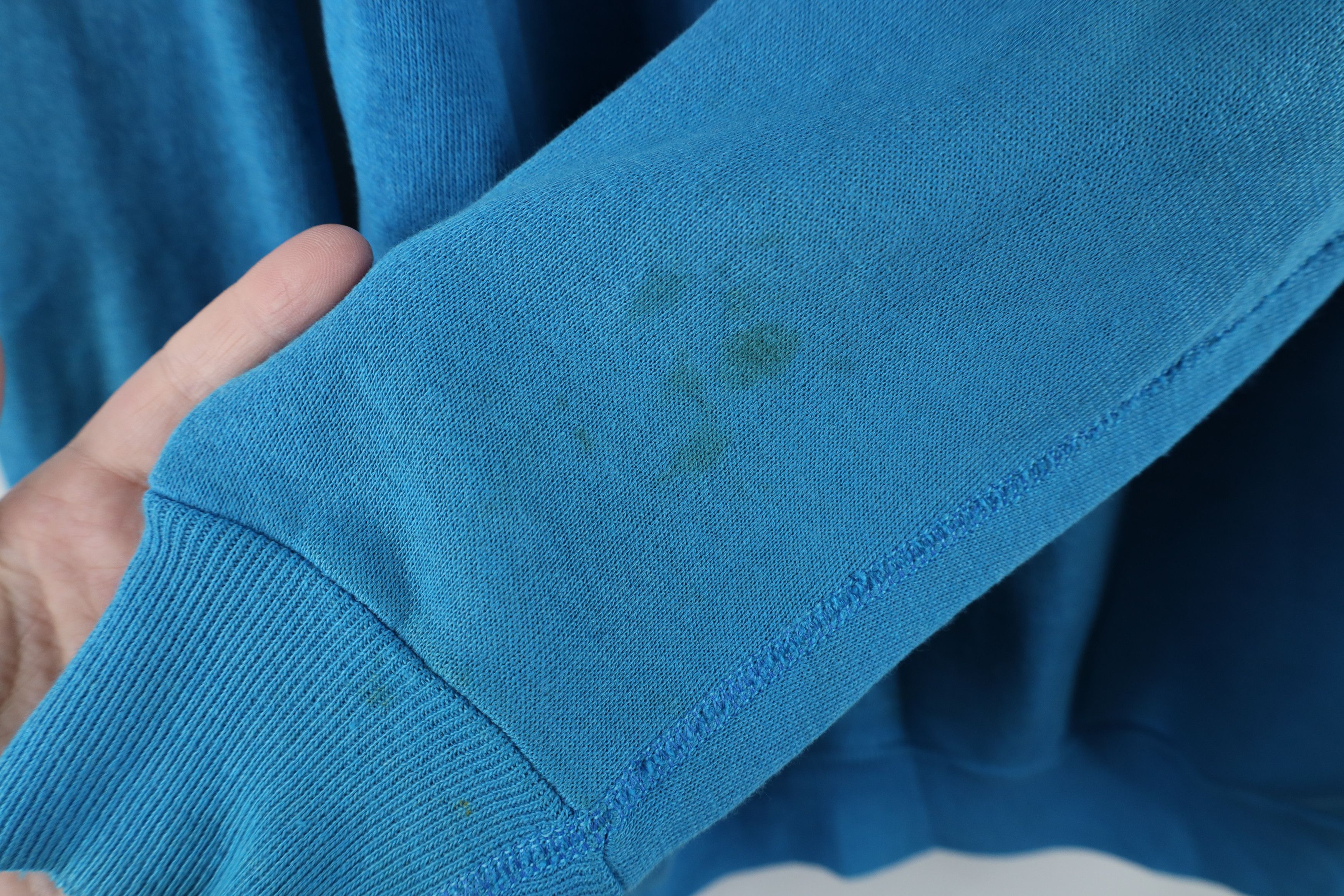 Vintage Vintage 70s Streetwear Blank Crewneck Sweatshirt Blue USA Size US L / EU 52-54 / 3 - 9 Thumbnail