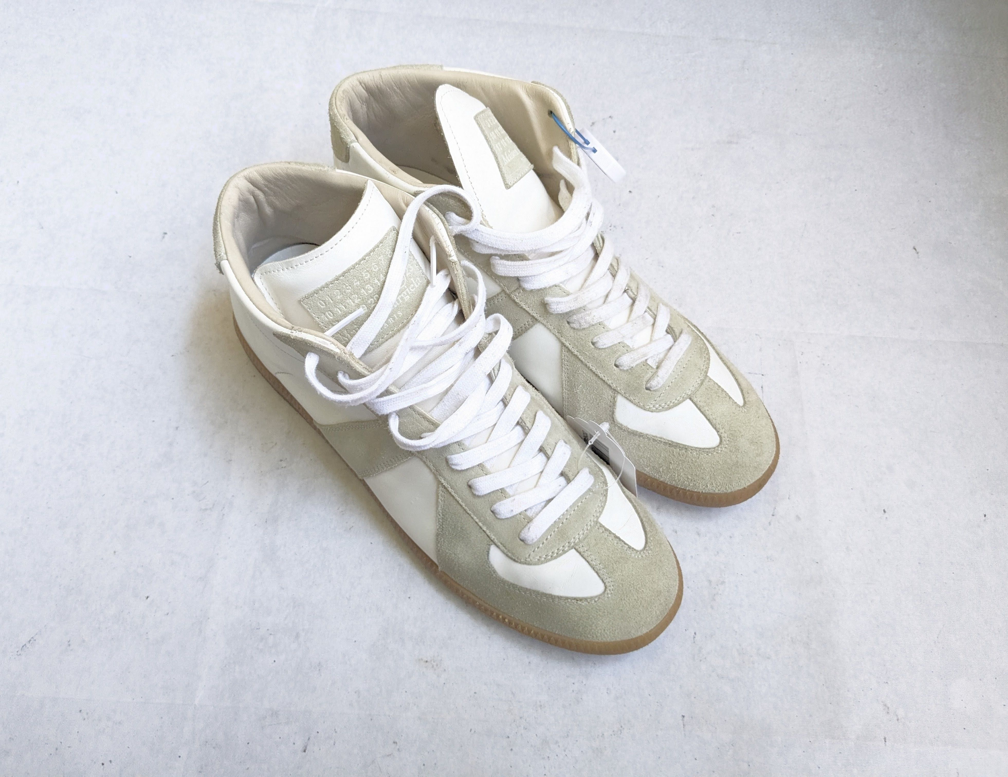 Maison Margiela Maison Margiela Replica GAT White Gray 10 43 High Tops Size US 10 / EU 43 - 3 Thumbnail
