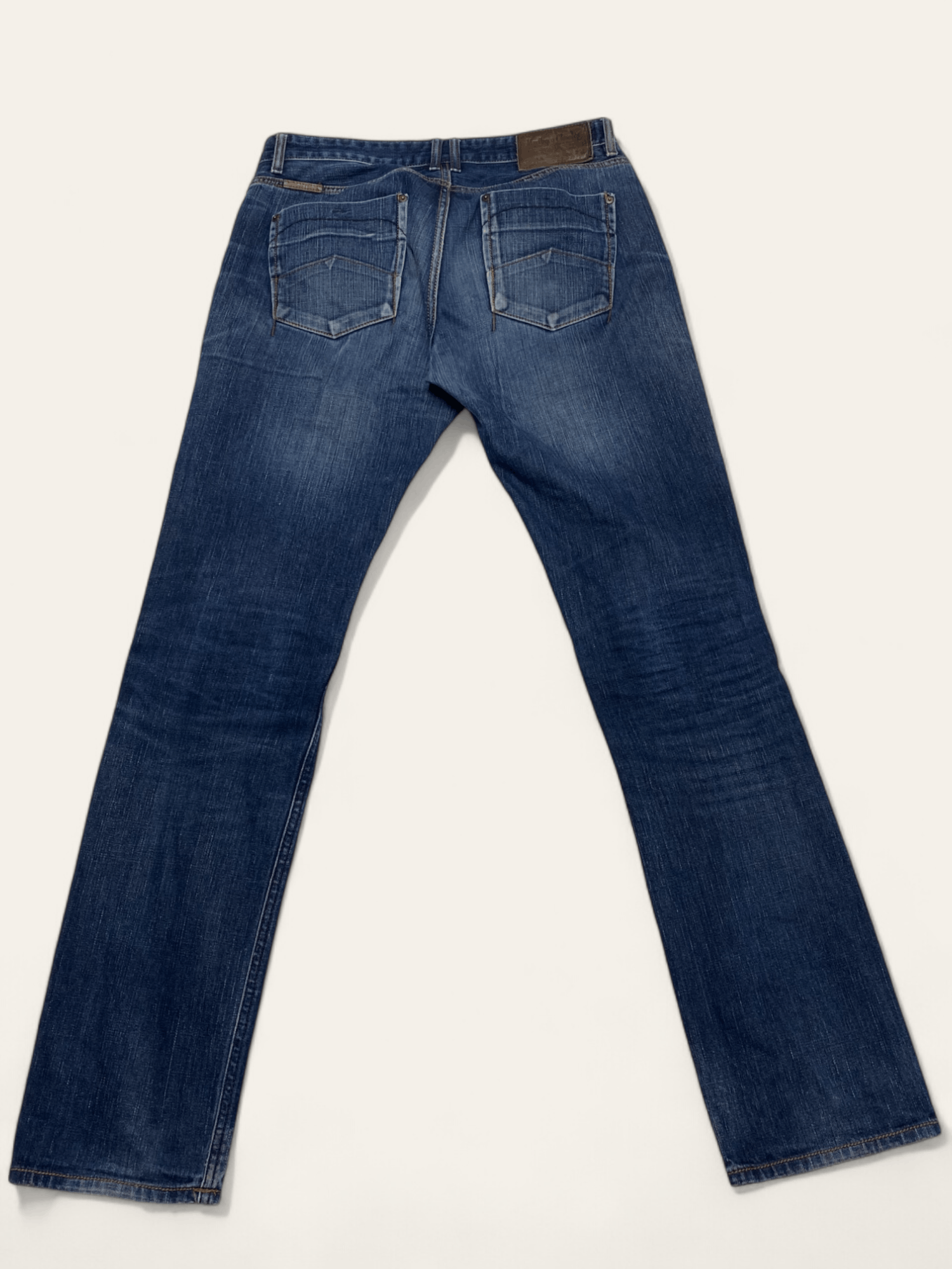 Jean Vintage MARLBORO CLASSICS Blue Wash Denim Jeans Size US 34 / EU 50 - 7 Thumbnail