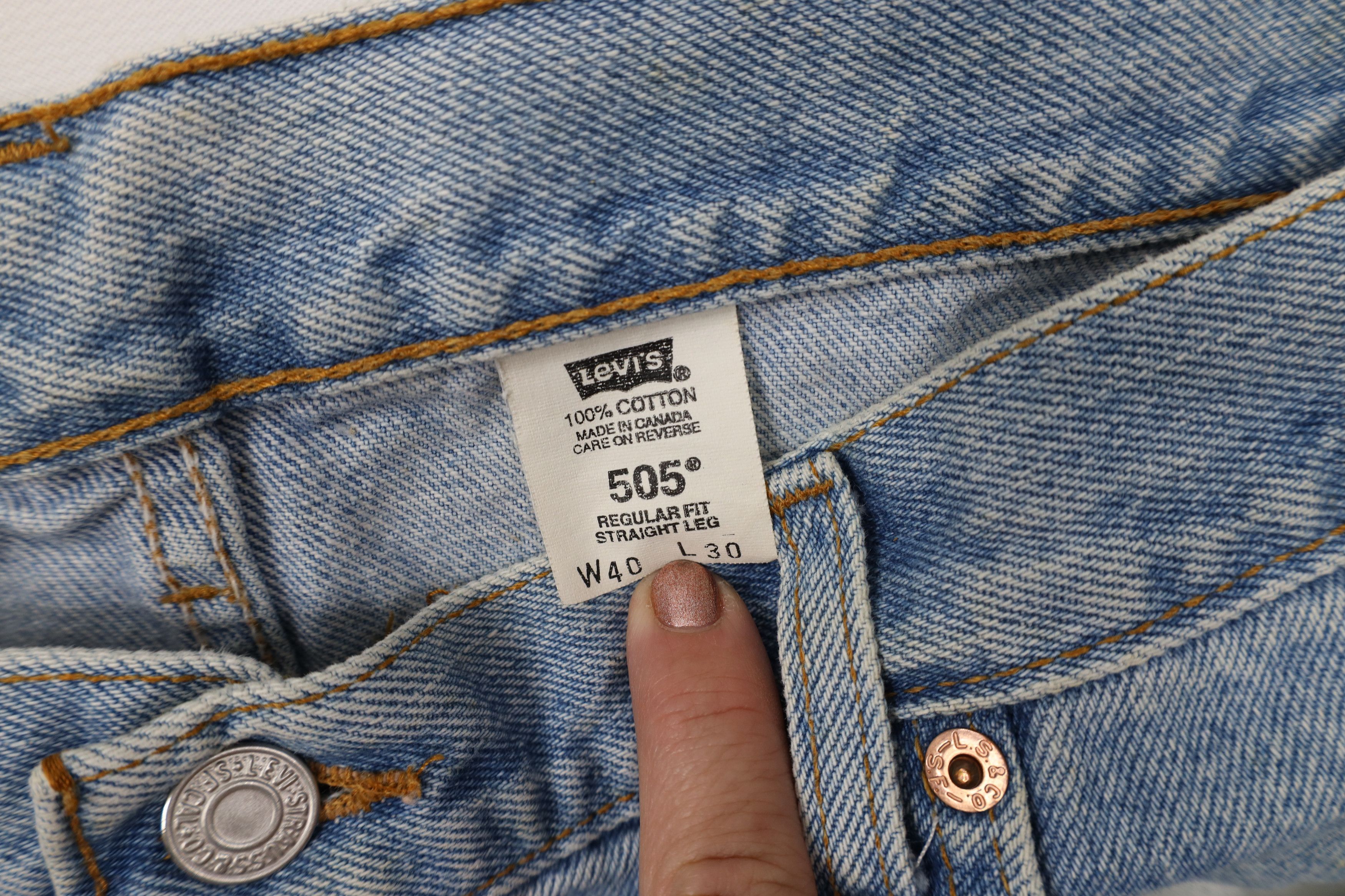 Levi's Vintage 90s Levis 505 Regular Straight Leg Denim Jeans Size US 40 / EU 56 - 10 Thumbnail