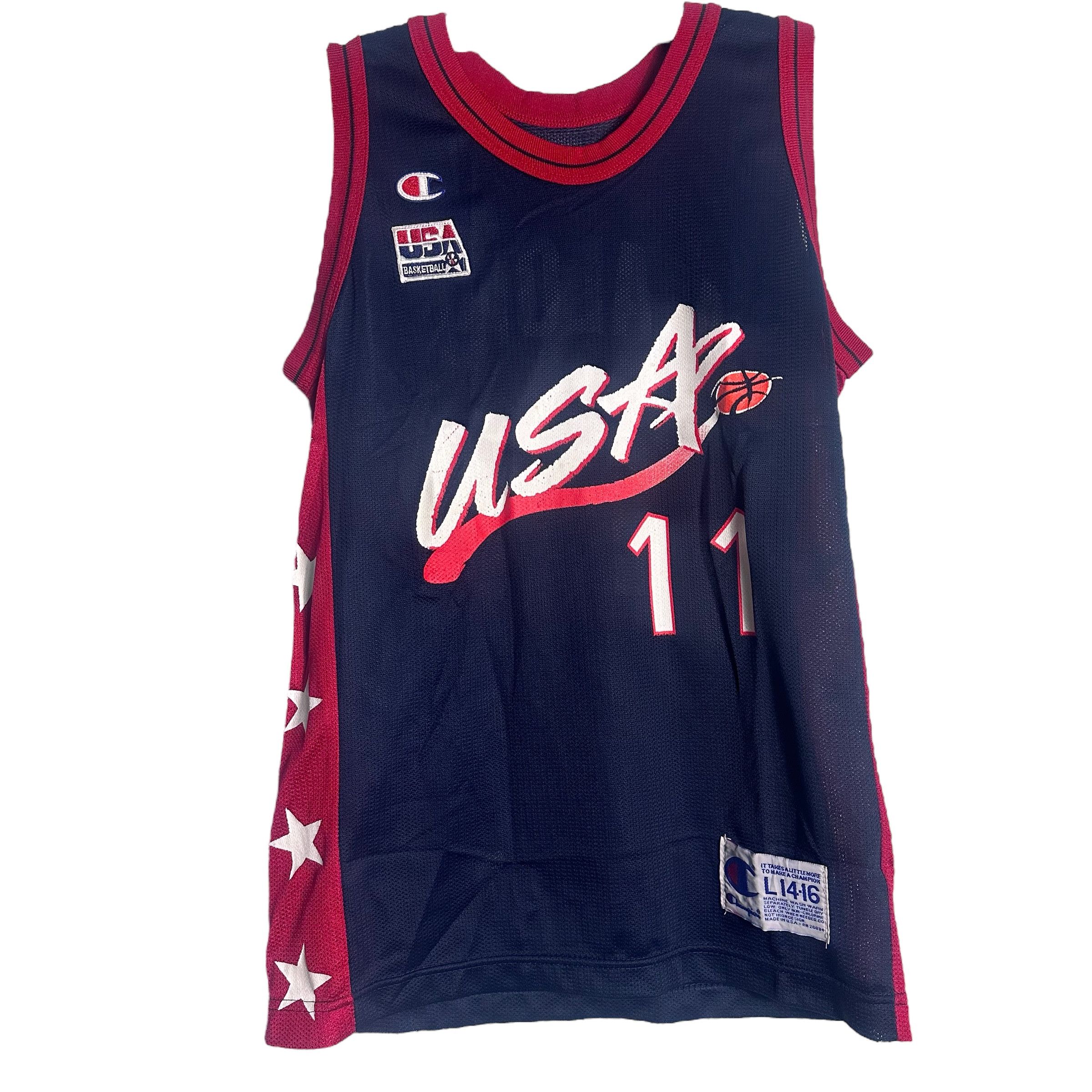 🔥RARE🔥Vintage 1996 USA Basketball Team Karl Malone#11