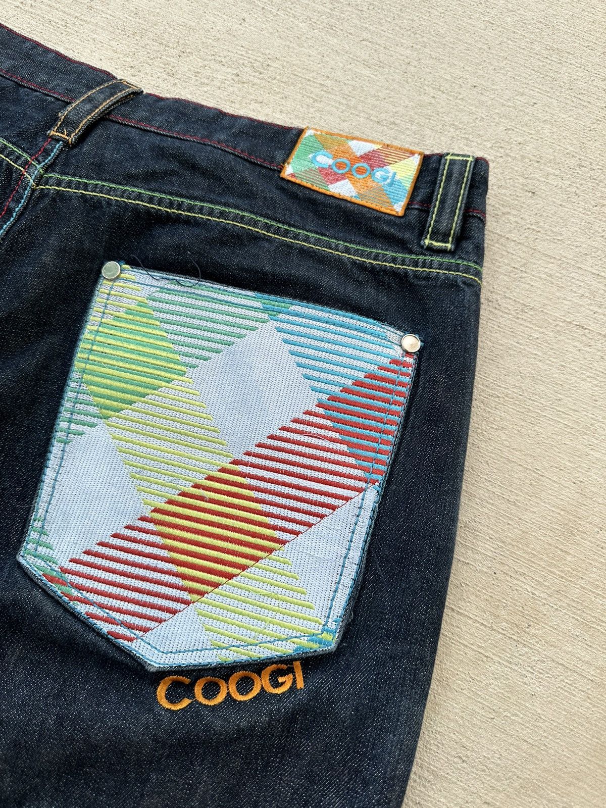 Coogi × Vintage Vintage Coogi Baggy Jorts Size US 36 / EU 52 - 4 Thumbnail