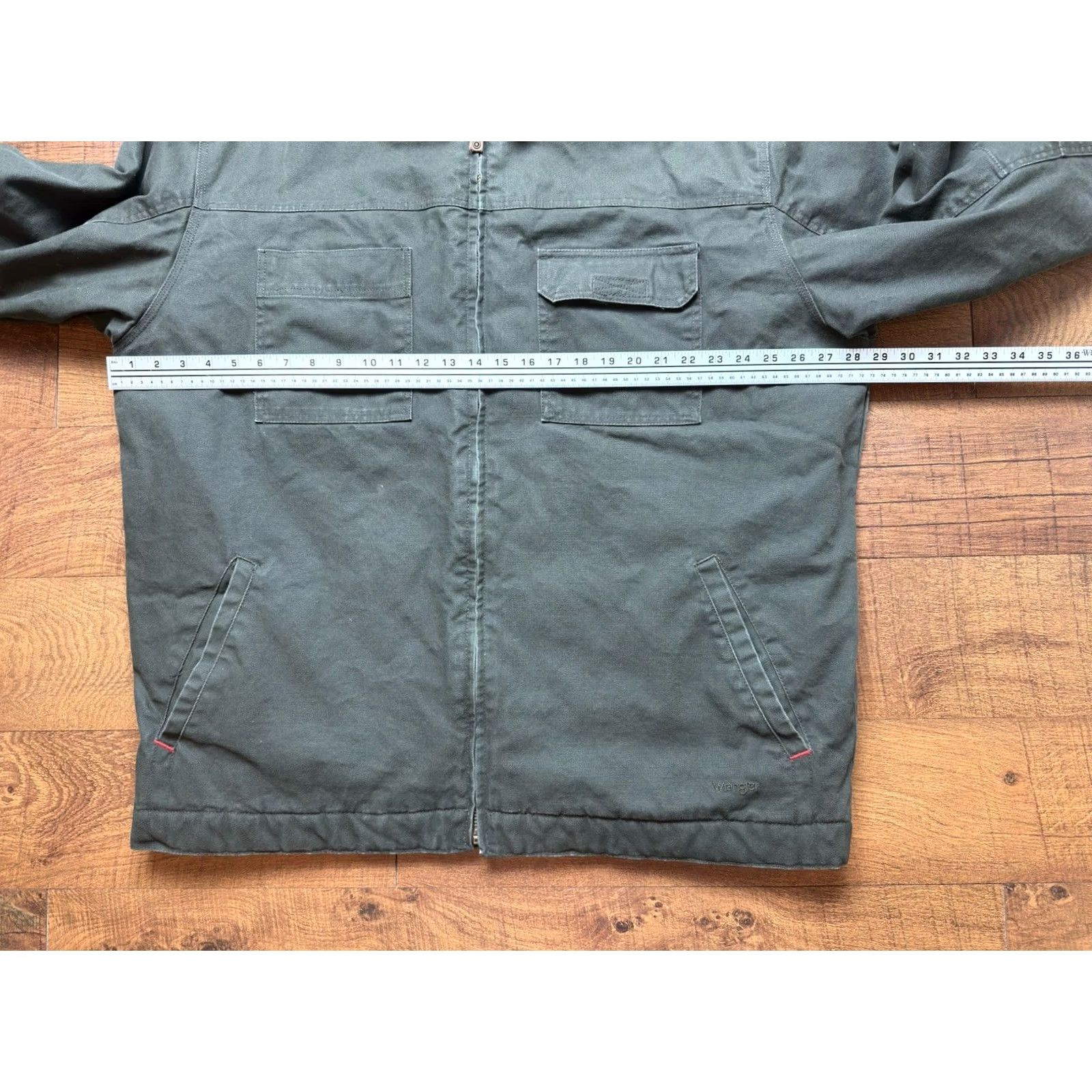 Wrangler VINTAGE Wrangler Green Canvas Sherpa Lined Zip Barn Chore Jacket Mens 2XL Size US XXL / EU 58 / 5 - 7 Thumbnail
