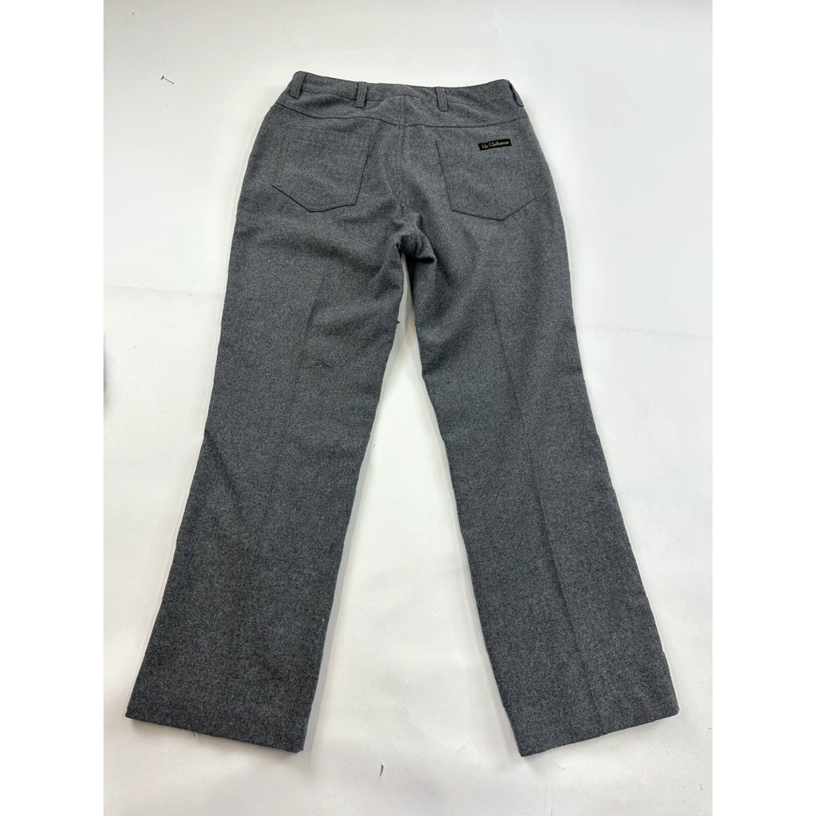 Liz Claiborne VINTAGE Liz Claiborne Wool Blend Pants Womens 30 Gray tagged 14 Dress Pants Women's 30 Gray Liz Claiborne Wool Blend Pants Size 30" / US 8 / IT 44 - 2 Thumbnail