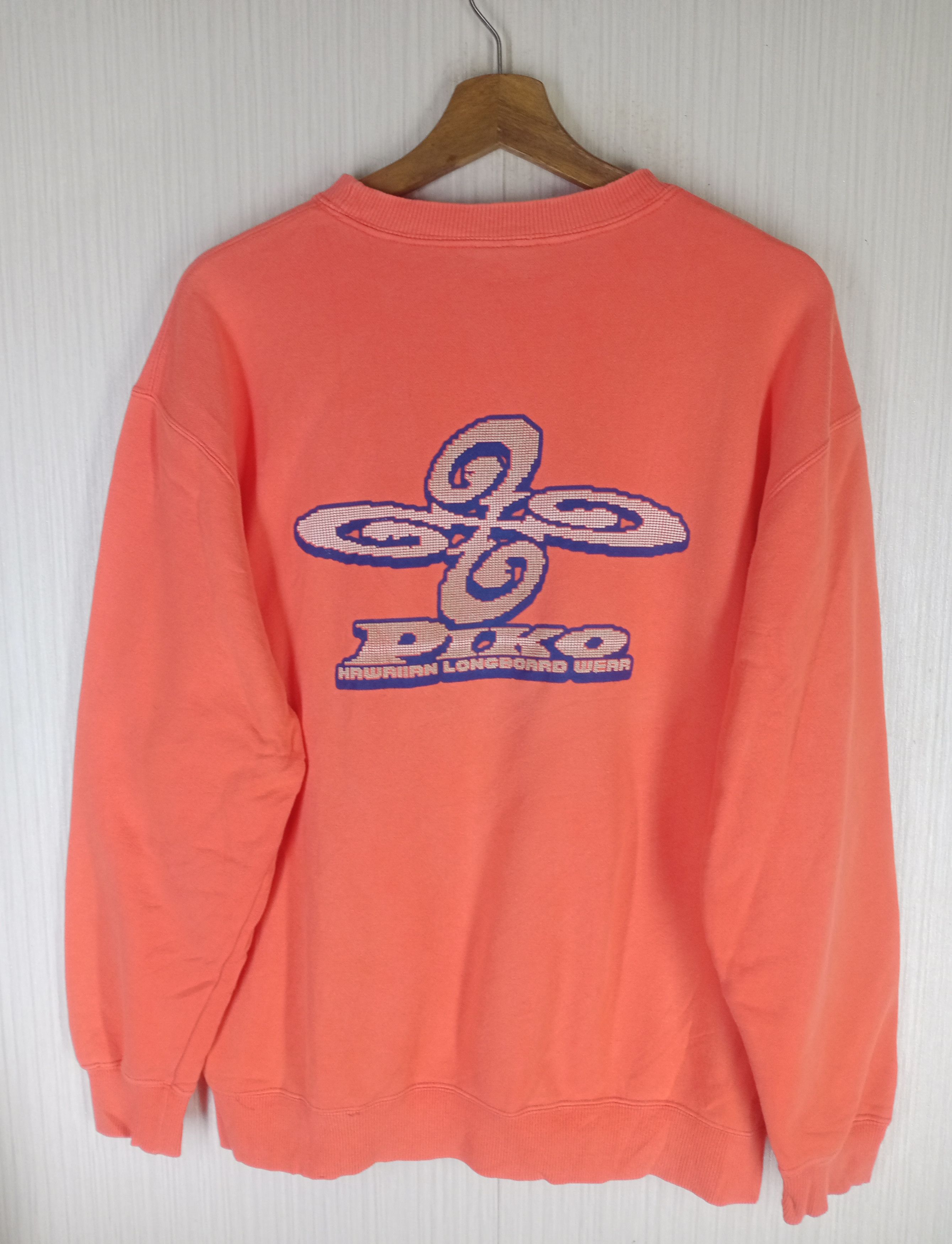 Ron Jon Surf Shop Vintage 90s Piko Hawaiian Longboard Wear Sweatshirt Size US L / EU 52-54 / 3 - 2 Thumbnail