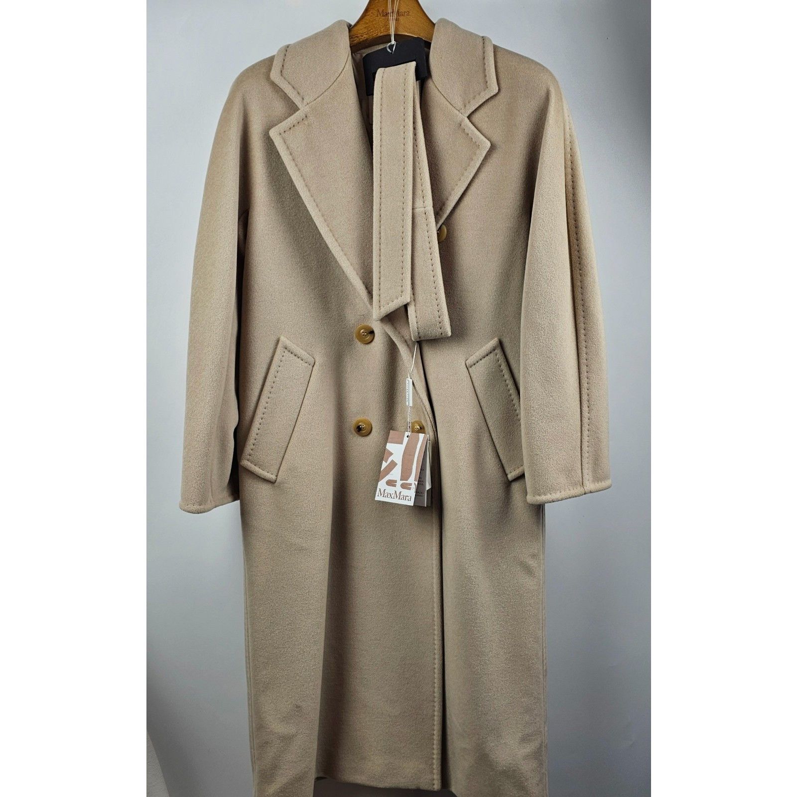 max mara madame coat tobacco Women's Ludmilla in Max Mara lining 100% silk Do not wash MAX MARA Madame Icon Tobacco