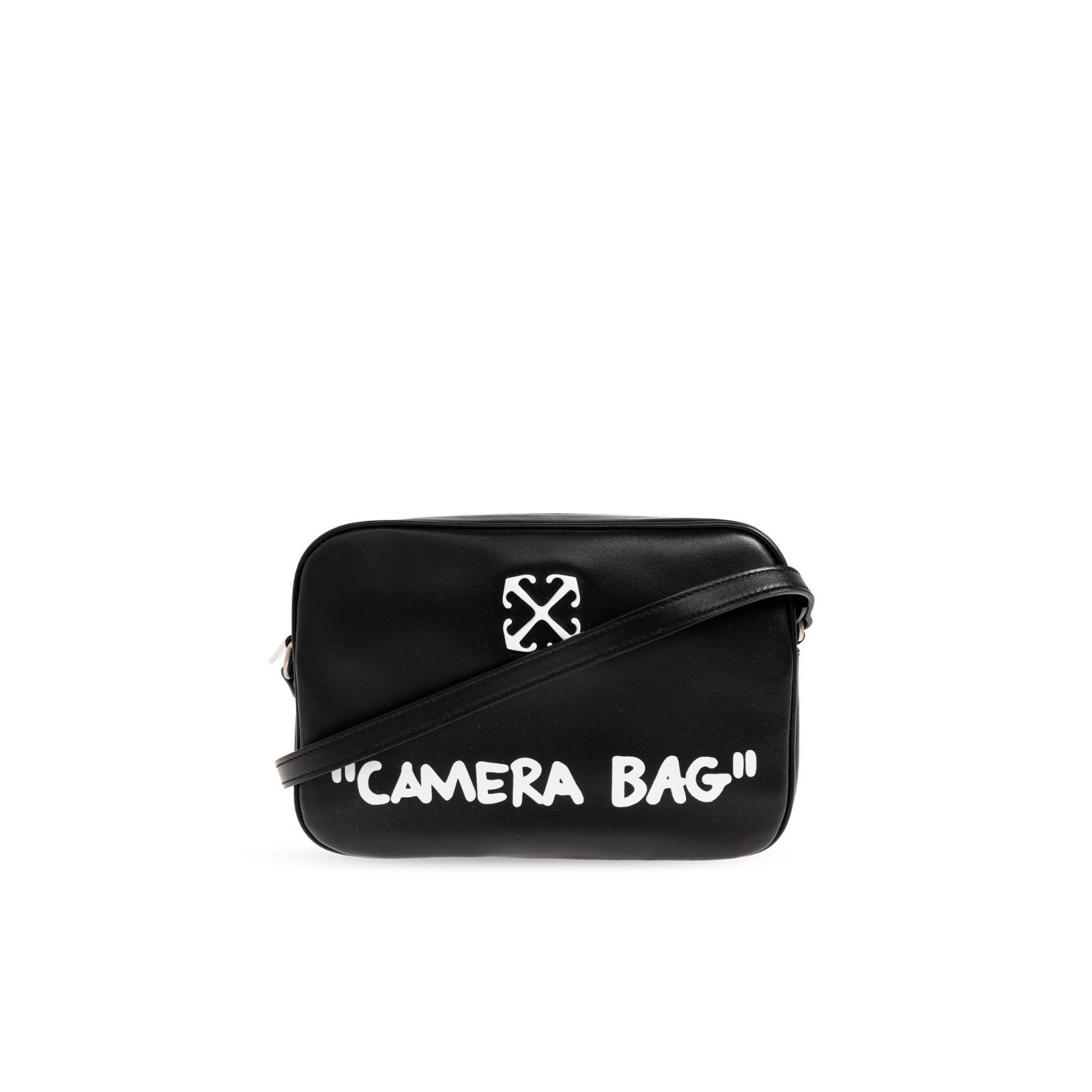 Off-White OFF WHITE Jitney Medium Black Leather Shoulder Bag New Size ONE SIZE - 1 Thumbnail