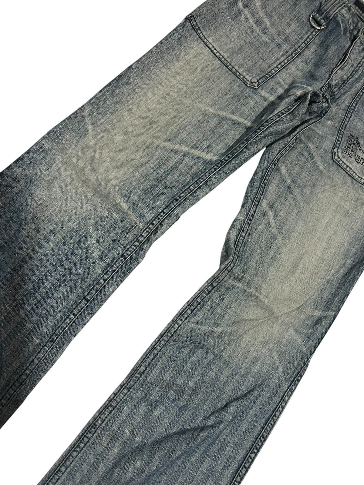 If Six Was Nine × Roar × Seditionaries 🌈90s Style🌈Roar Peace & Love Mud Wash Flare Jean Size US 28 / EU 44 - 5 Thumbnail
