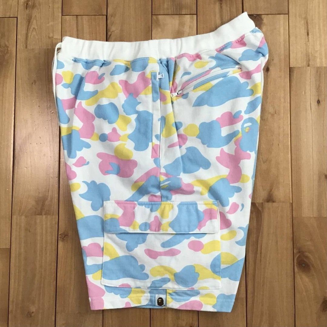 Bape × Nigo BAPE Multi camo sweat cargo shorts cotton candy camo ★size M Size US 32 / EU 48 - 2 Thumbnail
