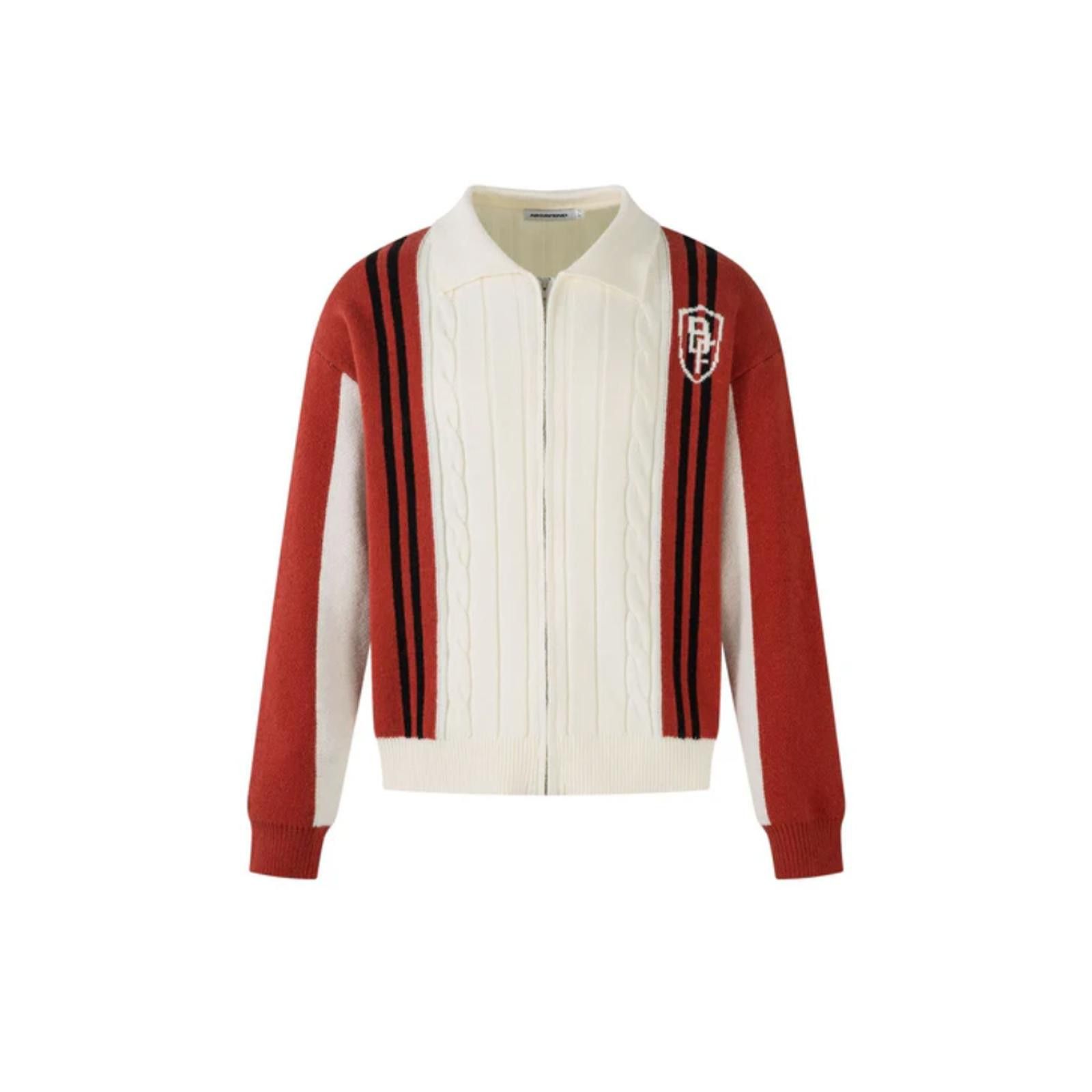 Japanese Brand Color Block Knit Cardigan Size US M / EU 48-50 / 2 - 1 Thumbnail
