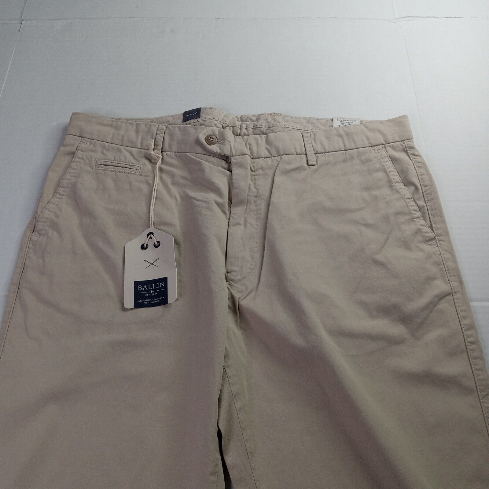 & Other Stories Ballin Mansfield Chino Pants Men's Size 38x35 Stone Relaxed Size US 38 / EU 54 - 4 Thumbnail
