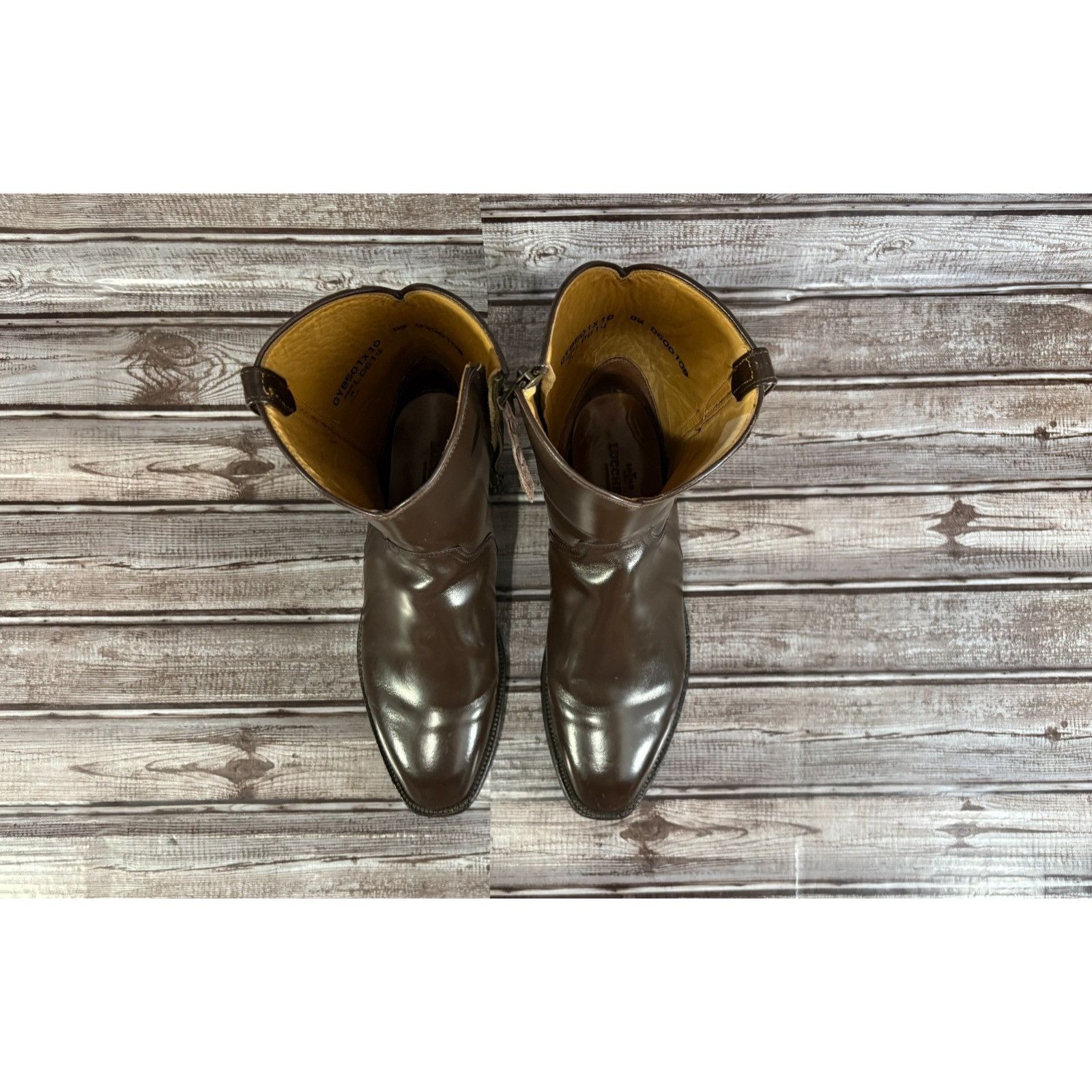 Lucchese Lucchese 1833 Calfskin Scout Dress Boot size 8.5 color brown Size US 8.5 / EU 41-42 - 7 Thumbnail