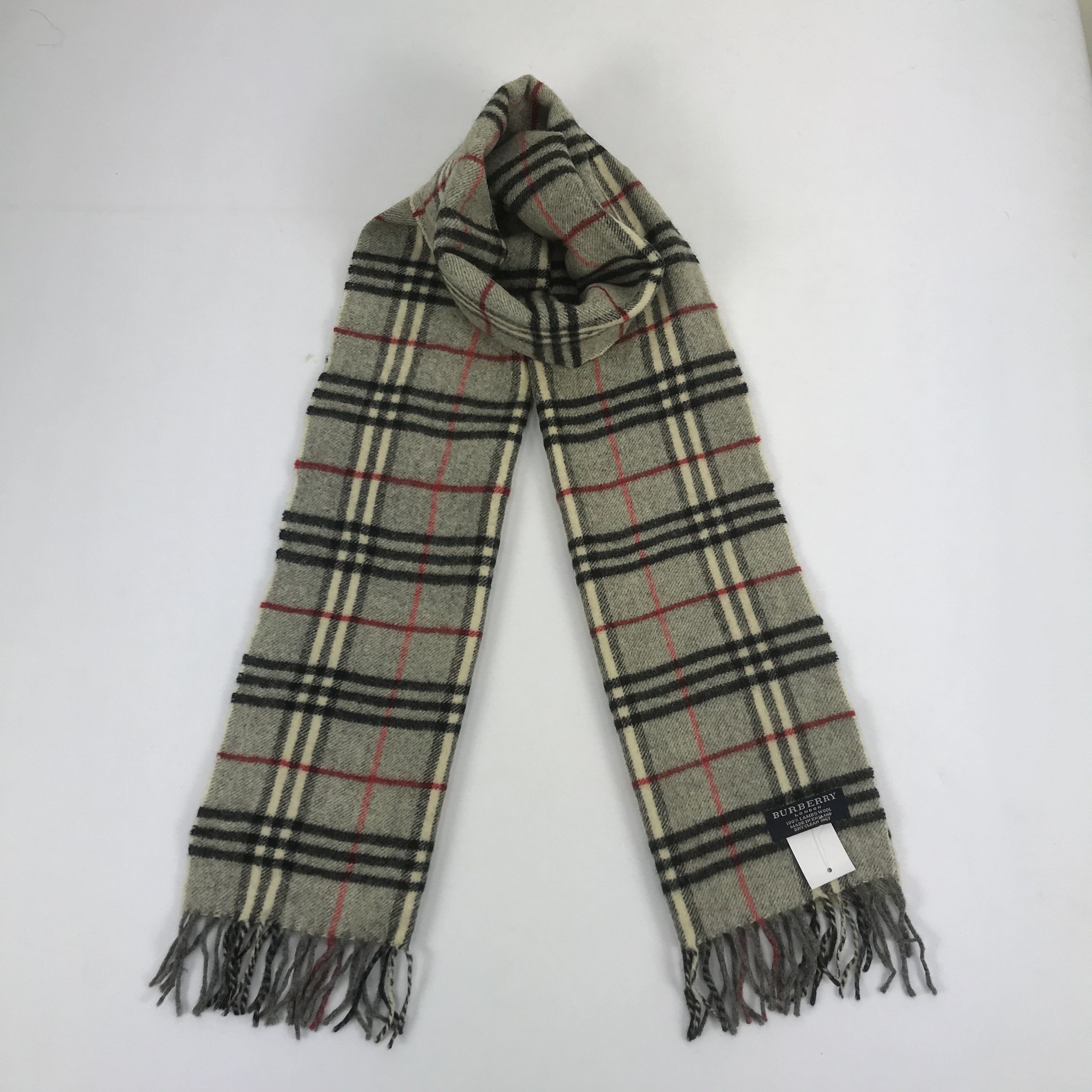 Vintage Vintage Burberry Scarf Muffler Wool Cashmere Scarves Grailed