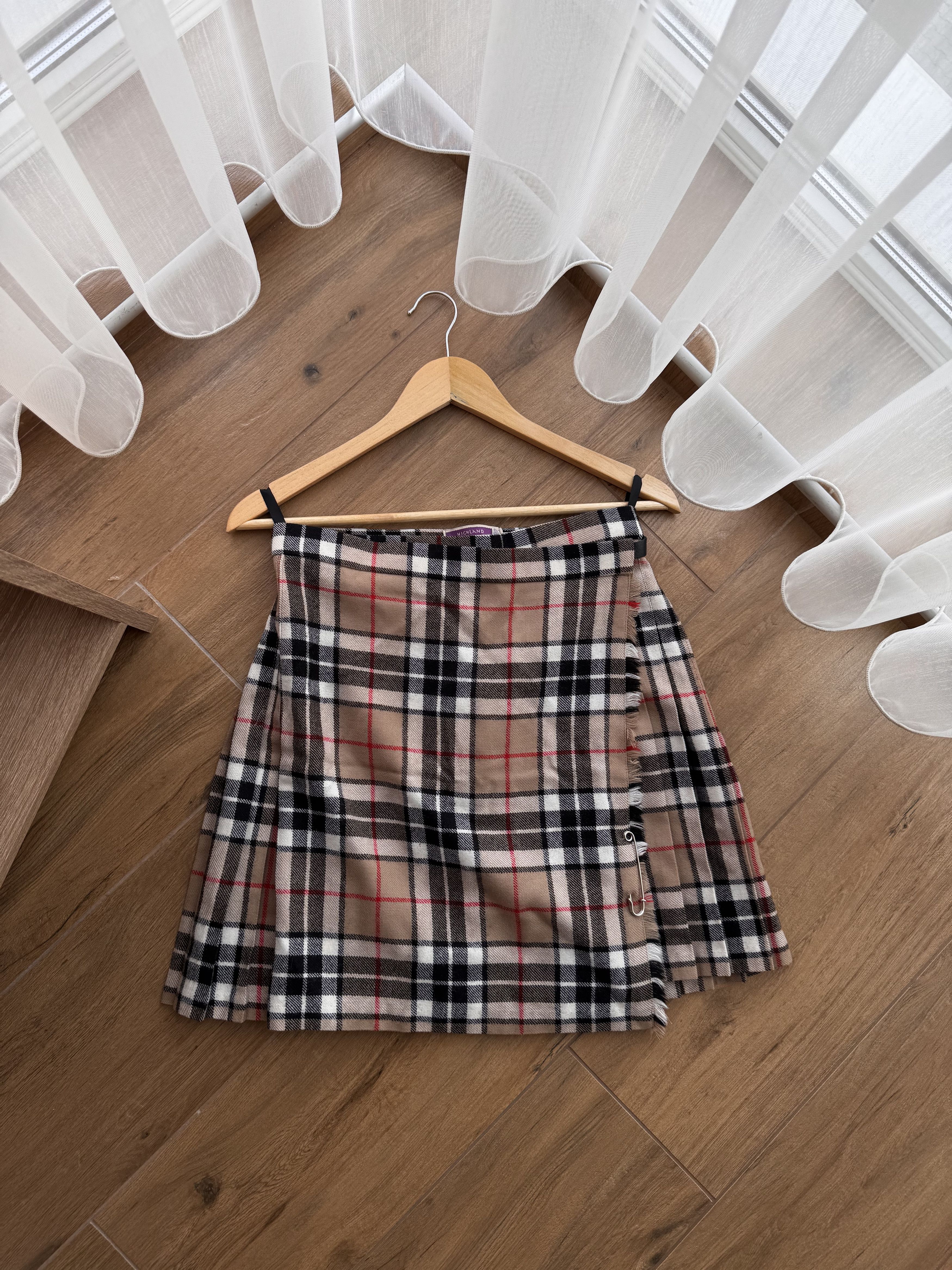 Harley of Scotland × Vintage Vintage Scottish Highland Home Industries Woven Tartan Kilt Size 30" / US 8 / IT 44 - 4 Thumbnail