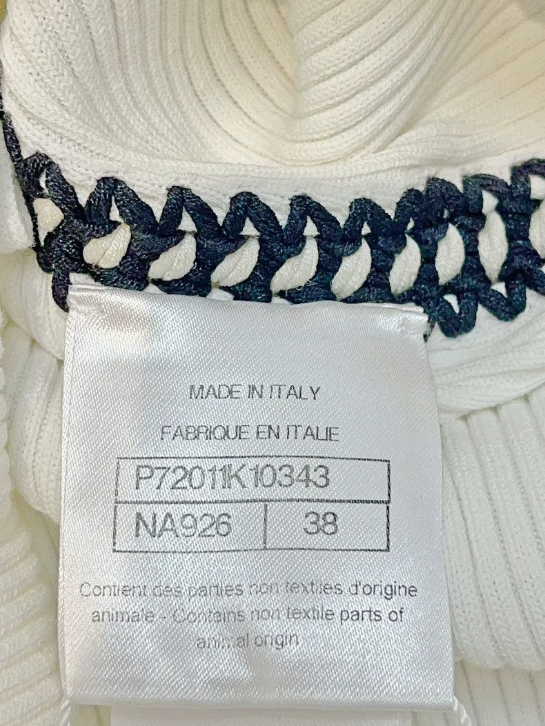 Chanel Chanel 22C white knitted suspender dress Size XS / US 0-2 / IT 36-38 - 5 Thumbnail