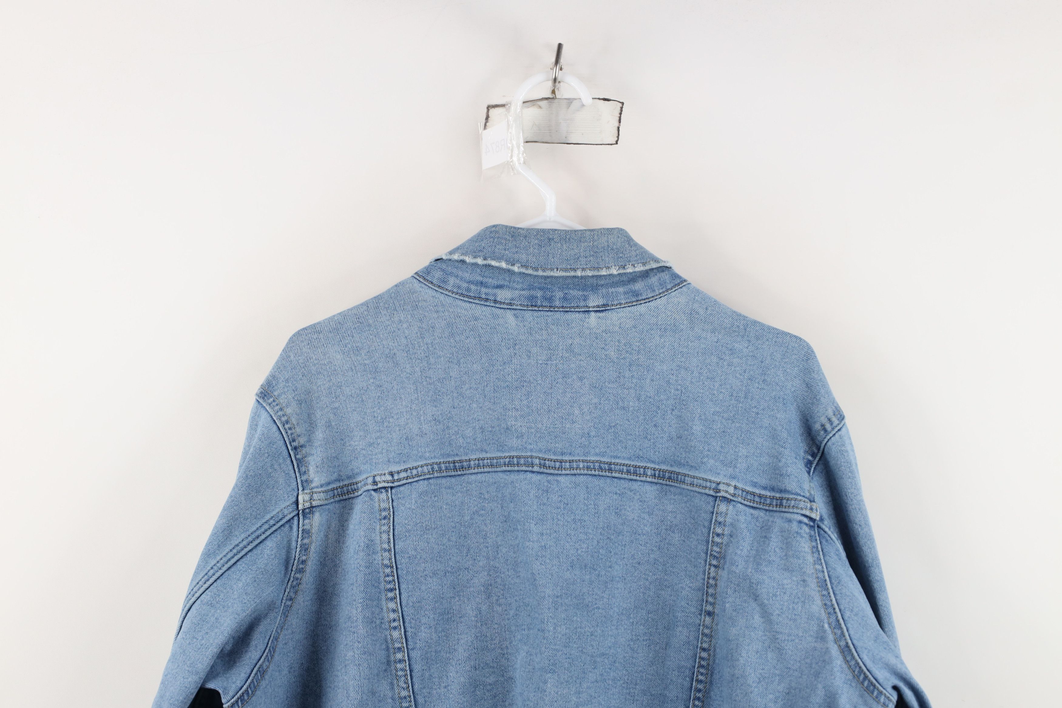 Levi's Vintage Y2K Levis Stretch Denim Jean Trucker Jacket Blue Size XL / US 12-14 / IT 48-50 - 15 Thumbnail
