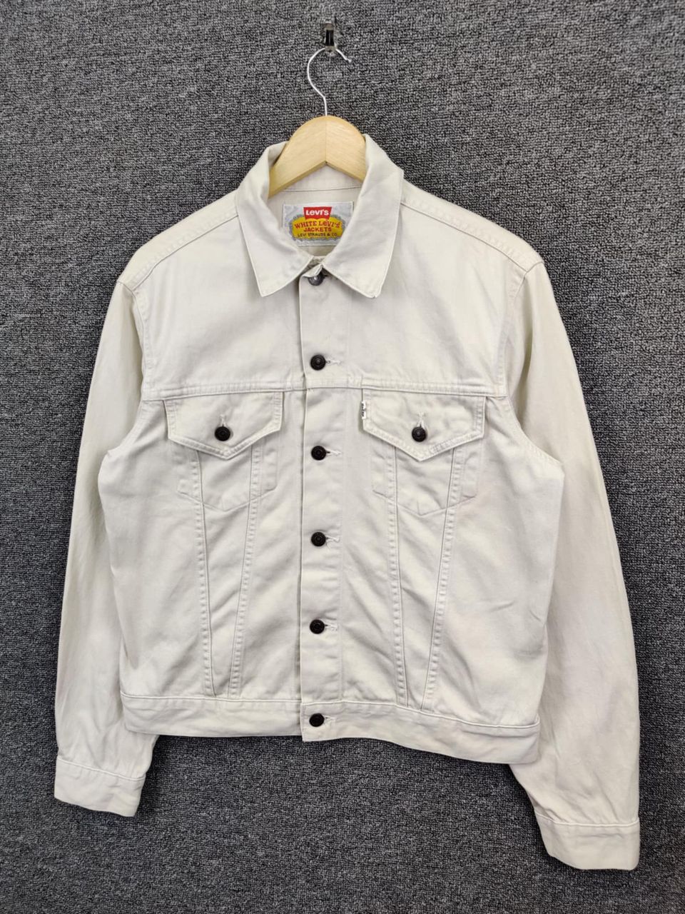 Levi's Vintage 90s Levis White Tab Trucker Jacket Size US M / EU 48-50 / 2 - 2 Thumbnail