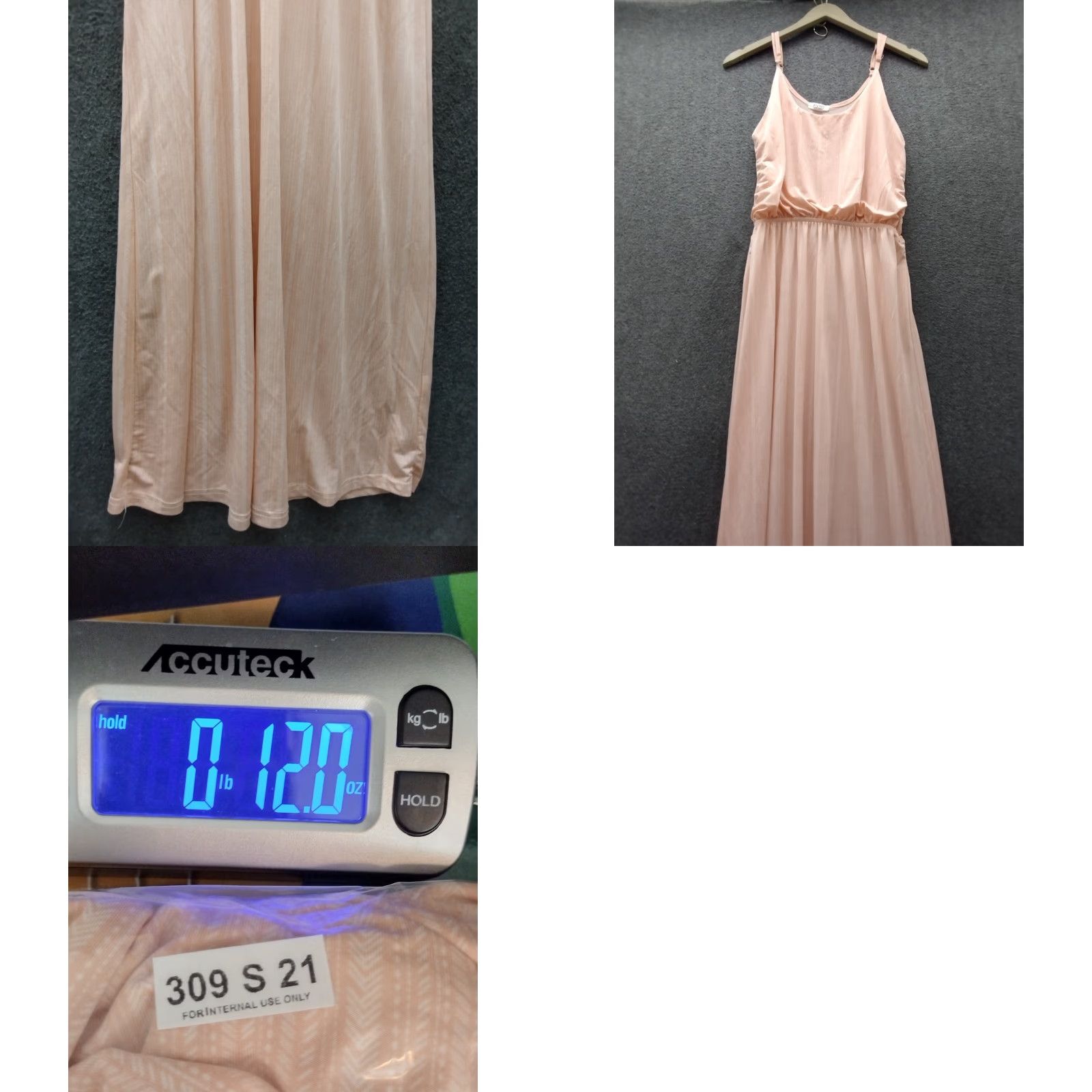 Vintage Exist Women's Jersey Sleeveless Maxi Dress L Peach/White Arrow Print Boho Dress Jersey Womens Maxi L Peach/White Arrow Print Boho Size L / US 10 / IT 46 - 8 Thumbnail