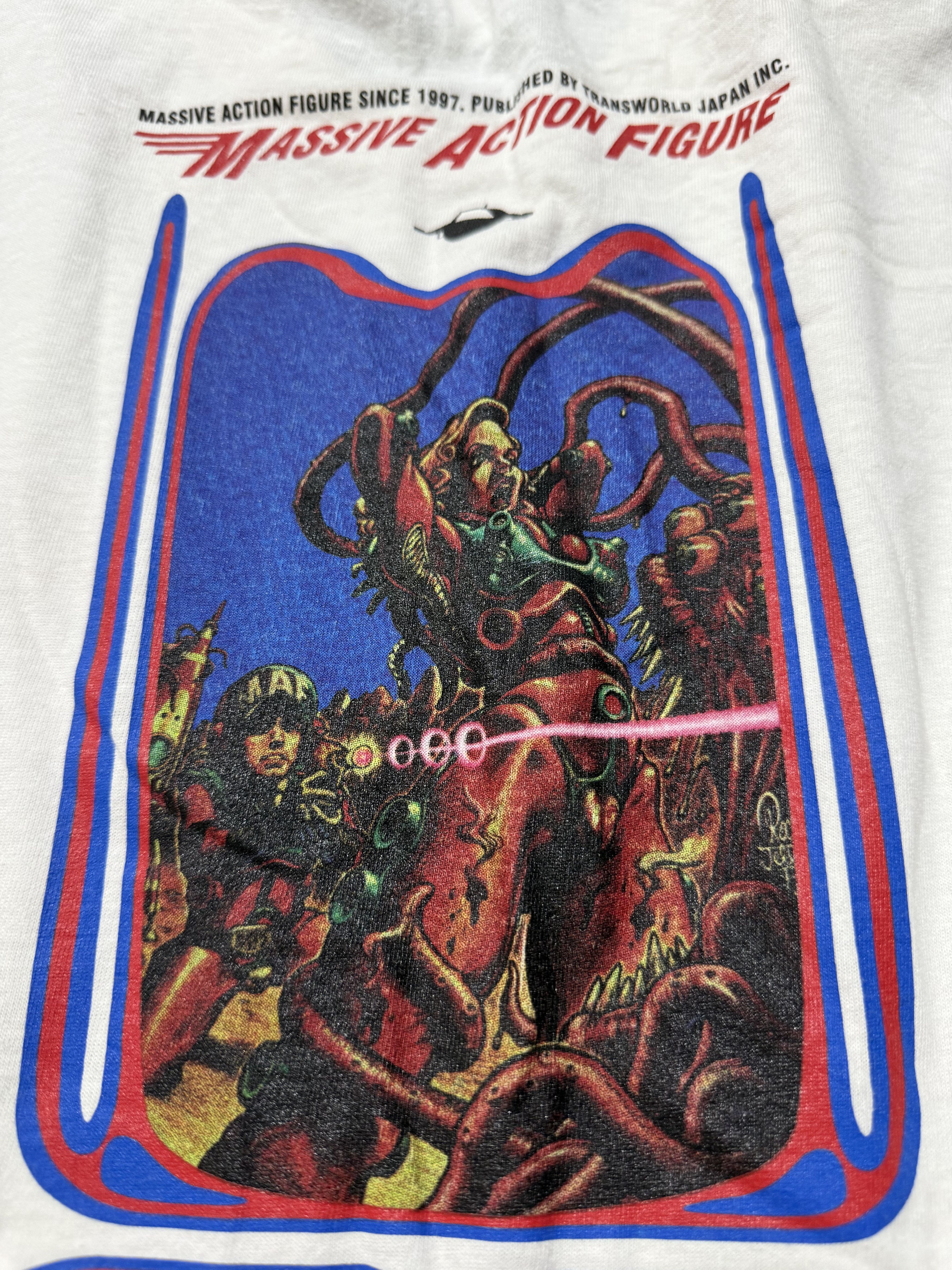 Vintage Vintage 90s Massive Action Figure Promo T-Shirt Size US XL / EU 56 / 4 - 4 Thumbnail
