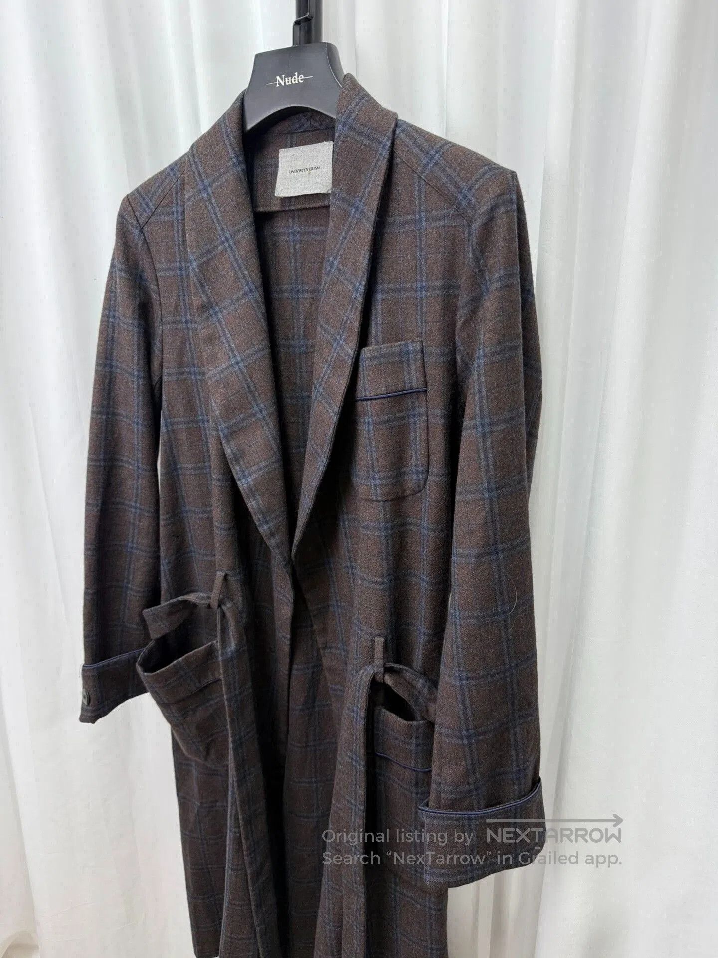 Comme des Garcons Homme Plus UNDERCOVER Wool Plaid Bathrobe Coat. Size US M / EU 48-50 / 2 - 3 Thumbnail