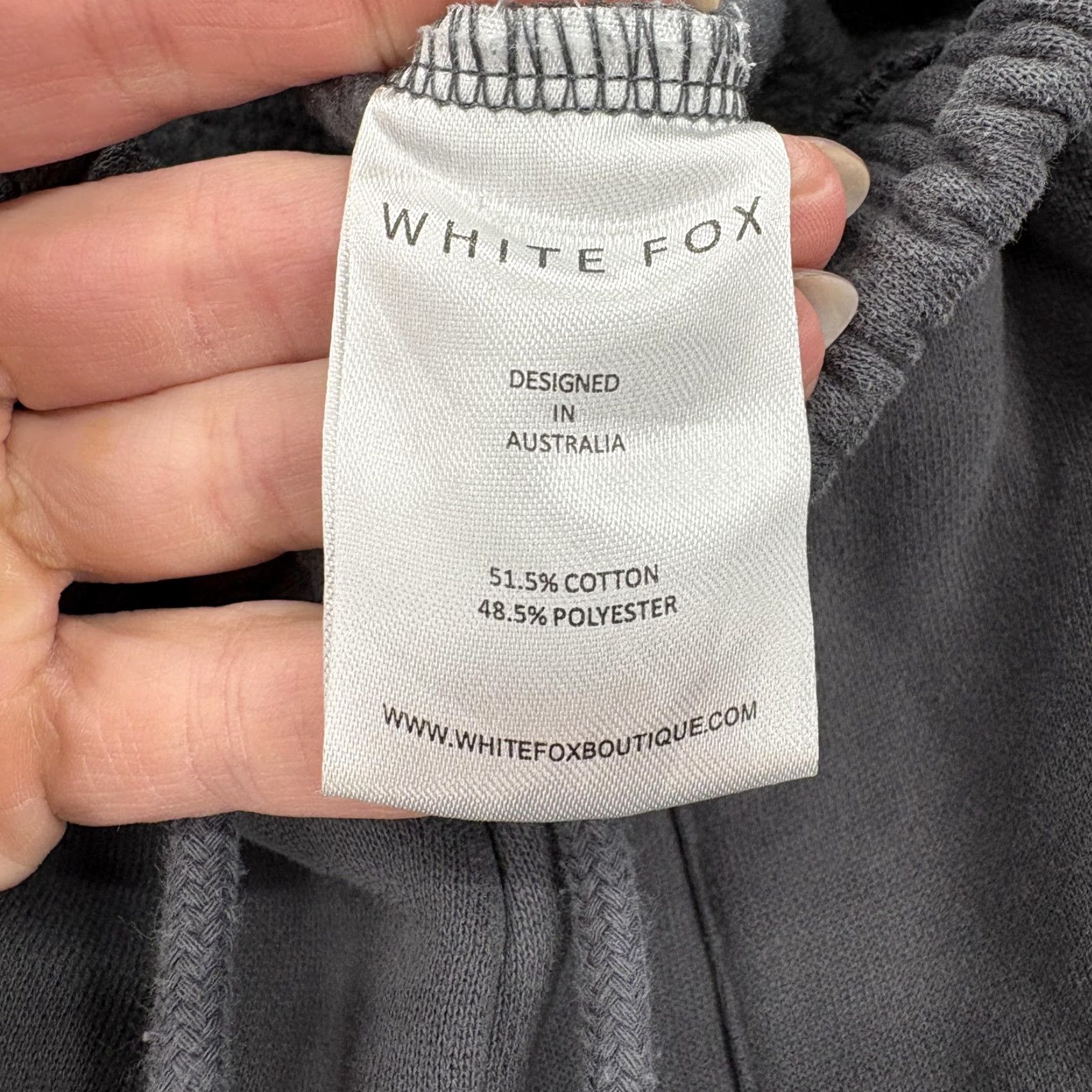 Vintage VINTAGE White Fox Sweatpants Womens XXS Gray Fleece Jogger Pockets Lounge Casual Logo Size 24" / US 00 / IT 34 - 5 Thumbnail
