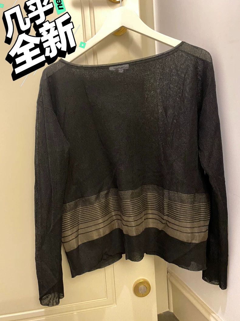 Helmut Lang HELMUT LANG sizeP Black knit top Size S / US 4 / IT 40 - 1 Thumbnail