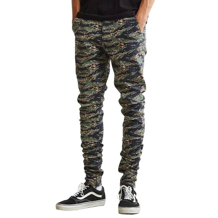 Urban Outfitters Urban Outfitters Green Black Skinny Tiger Camo