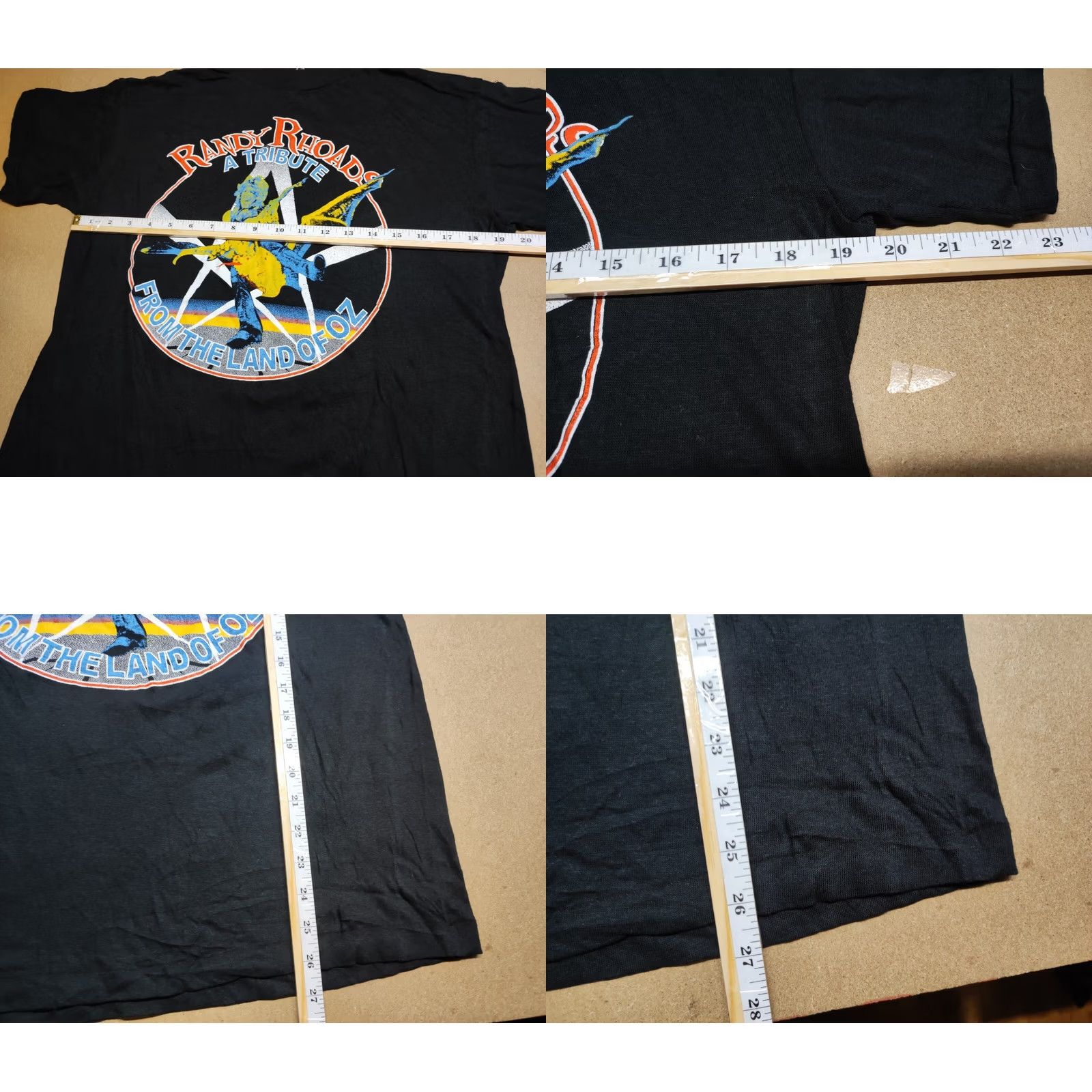 Vintage VINTAGE Ozzy Osbourne T Shirt Size M Randy Rhoads A Tribute Original Promo Shirt Mens Black Cotton Embroidered Short Sleeve 1987 Promo Size US M / EU 48-50 / 2 - 8 Thumbnail