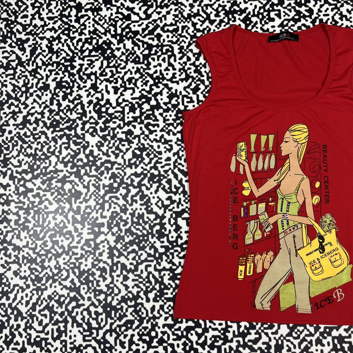 Iceberg Vintage Y2K Ice B Iceberg Luxury Retro Style Tank Top Size S / US 4 / IT 40 - 3 Thumbnail
