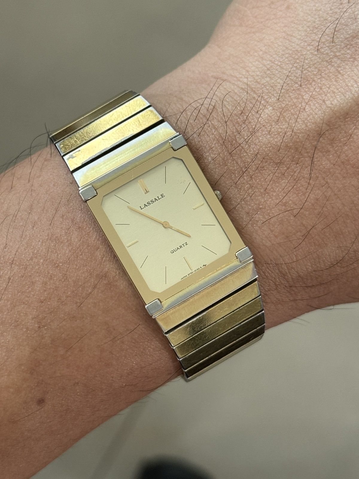 Seiko VINTAGE SEIKO LASSALE TANK SLIM DRESS WATCH JAPAN Size 26 - 3 Thumbnail
