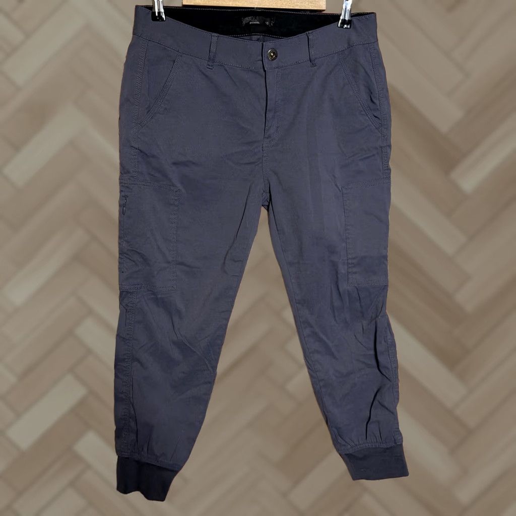 Prana prAna Sky Canyon Pants Womens 10 Cargo Jogger Stretch Nylon Hiking Outdoor Gray Size 32" / US 10 / IT 46 - 1 Thumbnail