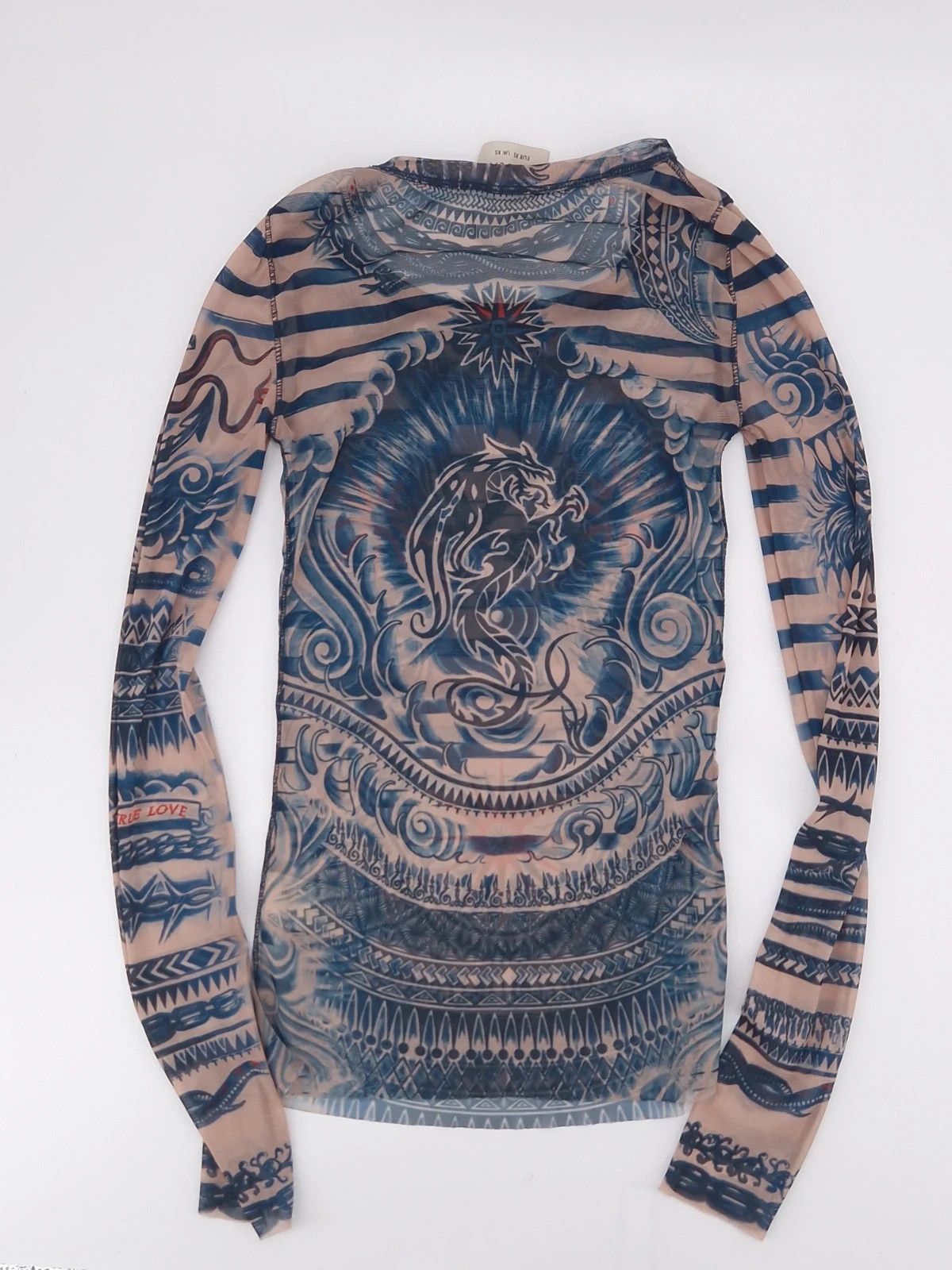 Jean Paul Gaultier JPG Tattoo Mesh Top Size XS / US 0-2 / IT 36-38 - 7 Thumbnail