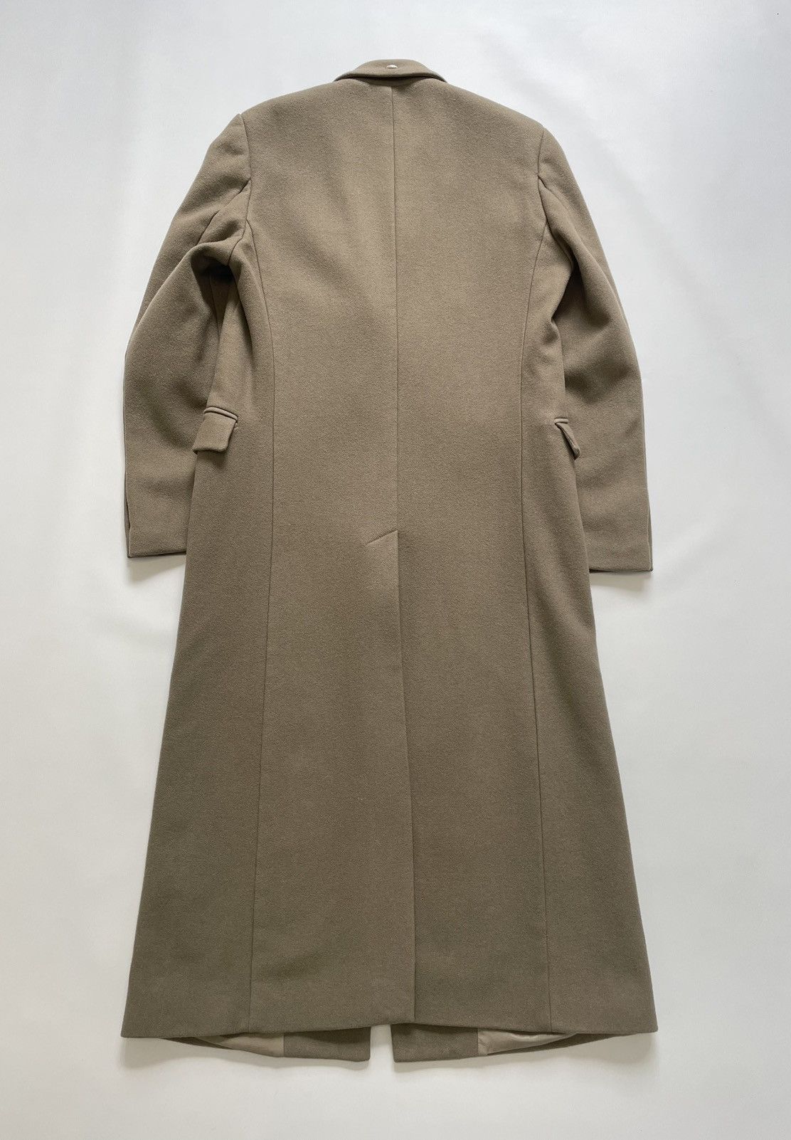 Our Legacy Peafowl Tan ‘Manta’ Wool Overcoat Size S / US 4 / IT 40 - 13 Thumbnail