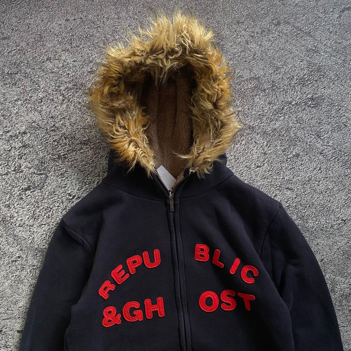 If Six Was Nine 2000s - Rep.Ghost ifsixwasnine lgb style Fur Zip Up Hoodie Size US L / EU 52-54 / 3 - 9 Thumbnail