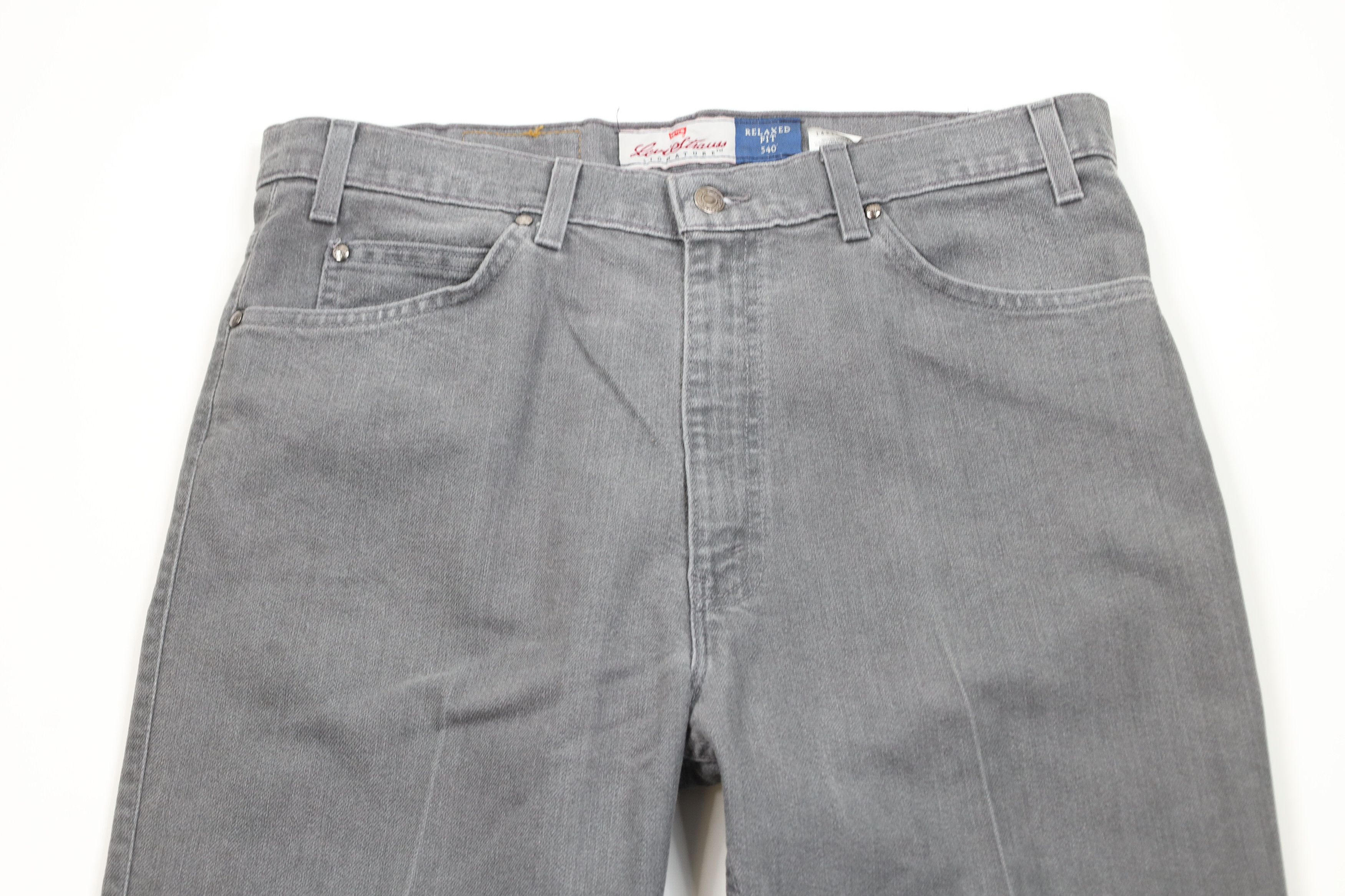 Levi's Vintage 90s Levis 540 Relaxed Fit Denim Jeans Gray USA Size US 36 / EU 52 - 2 Thumbnail