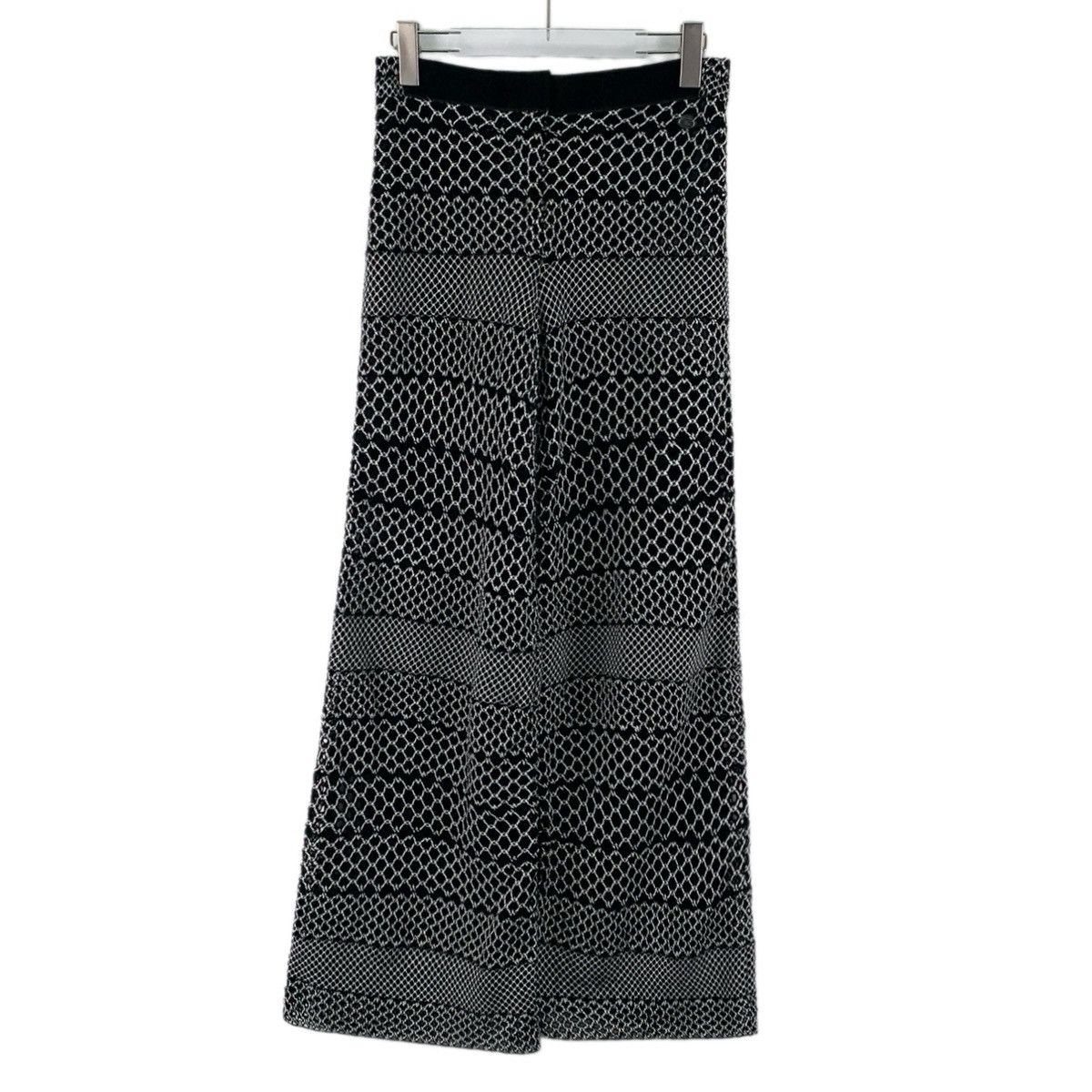 Chanel Chanel Black Hollow Woven Cotton Knit Tweed Pants K26WX Size 26" / US 2 / IT 38 - 1 Thumbnail