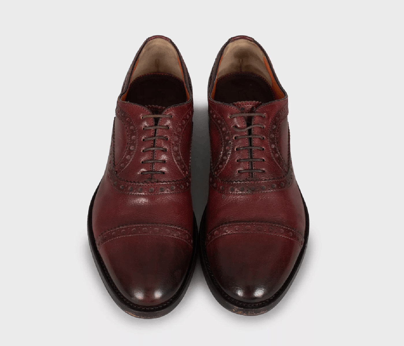 Santoni Santoni Men’s Brown Leather Brogues Size US 7 / EU 40 - 2 Thumbnail