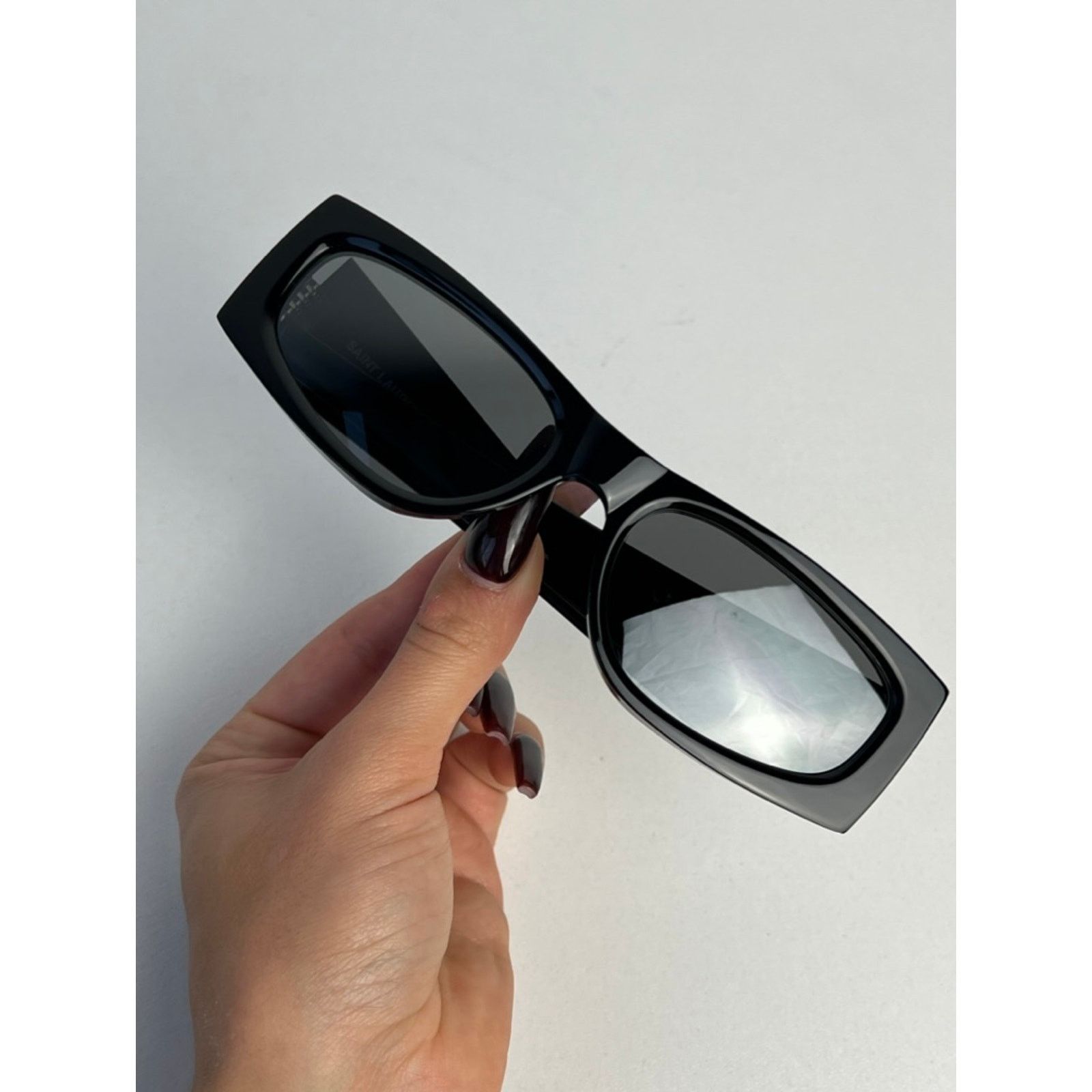 Saint Laurent Paris NEW Saint Laurent SLM140/F Black Silver Sunglasses $580 Size ONE SIZE - 6 Thumbnail
