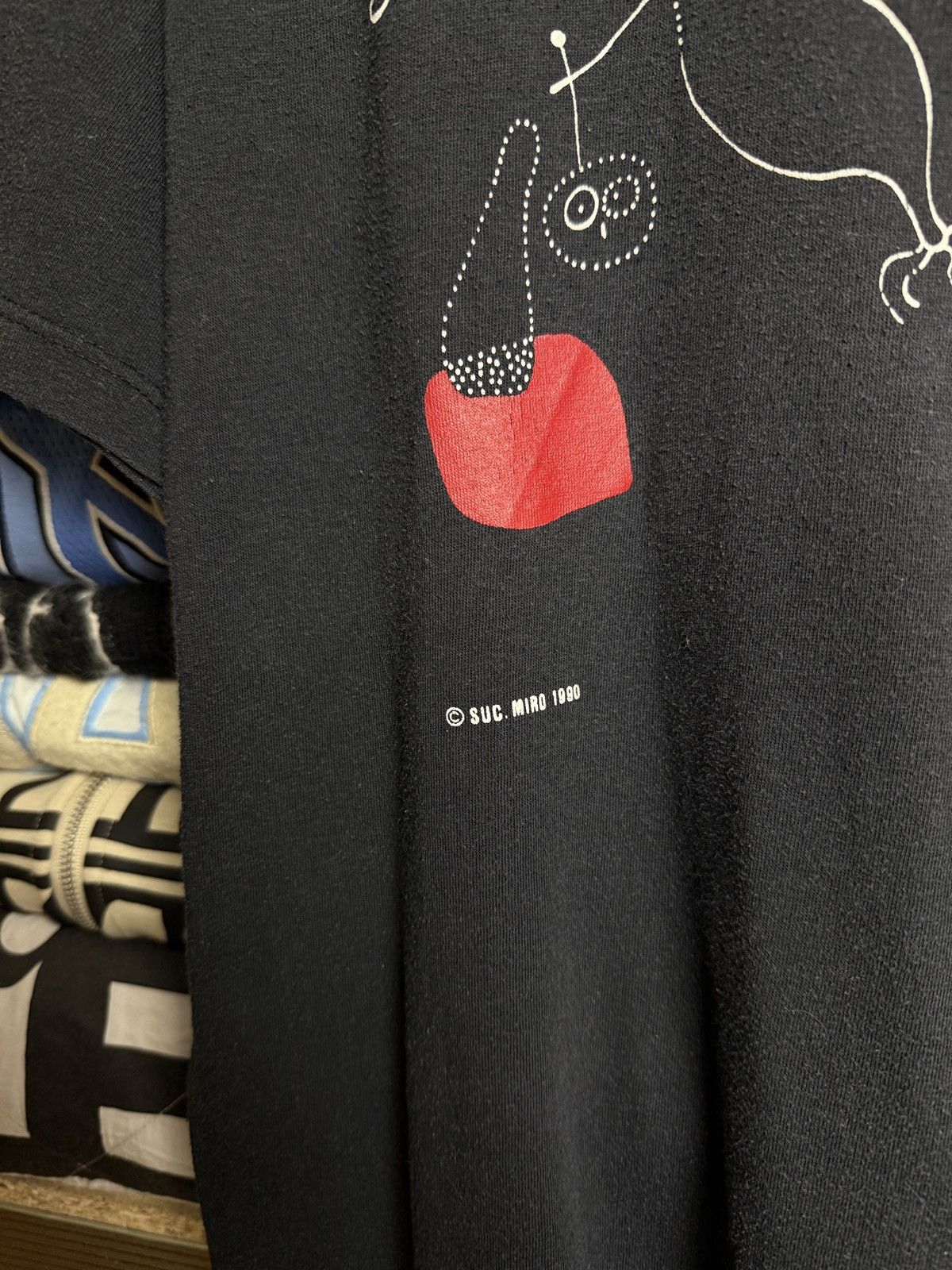 Vintage Joan Miro painting art tee t shirt vintage Size US XL / EU 56 / 4 - 4 Thumbnail