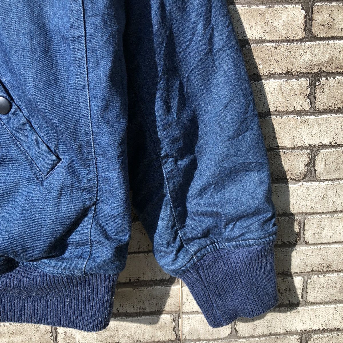 Japanese Brand The Rodeo Crows Indigo Navajo Reversible Bomber Jacket Size US S / EU 44-46 / 1 - 11 Thumbnail