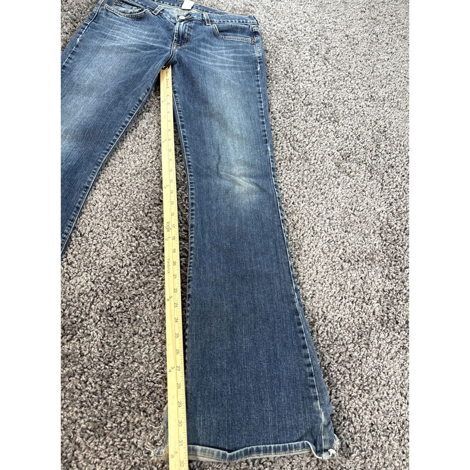 Lucky Brand VINTAGE Lucky Brand Jeans Bootcut Denim Pants Womens 32x32 Blue 100% Cotton Classic 5-Pocket Inseam 32 (Lucky Brand) Size 30" / US 8 / IT 44 - 2 Thumbnail