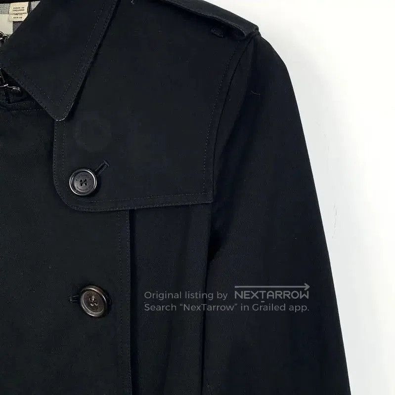 Burberry Burberry Women's Black Cotton Trench Coat. Size XXS / US 00 / IT 34 - 3 Thumbnail