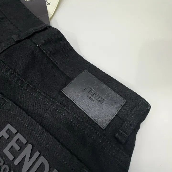 Fendi Fendi Classic Logo Print Denim Pants -2507 Size US 32 / EU 48 - 9 Thumbnail
